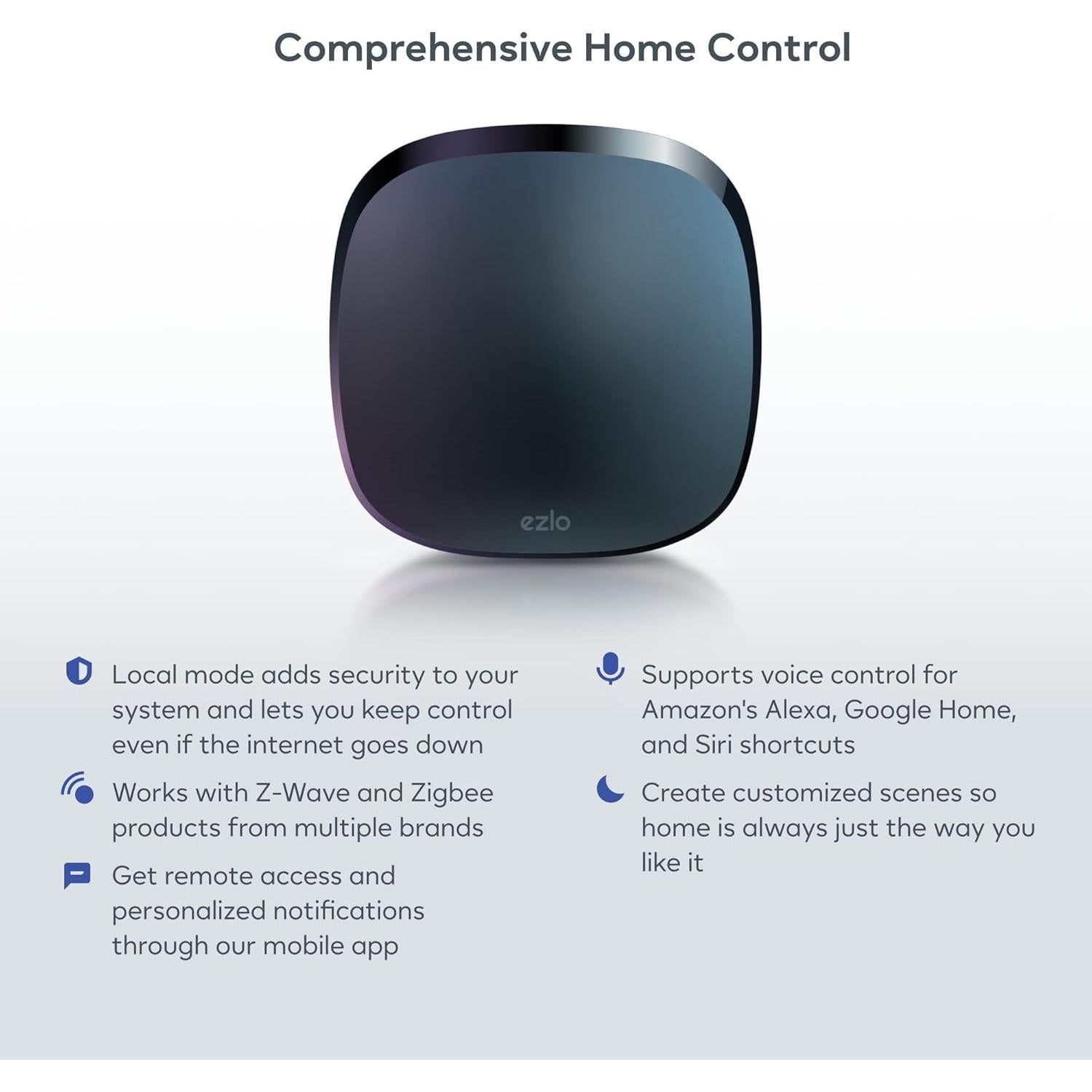 Hub de Hogar Inteligente Ezlo Plus con Zigbee y Z-Wave