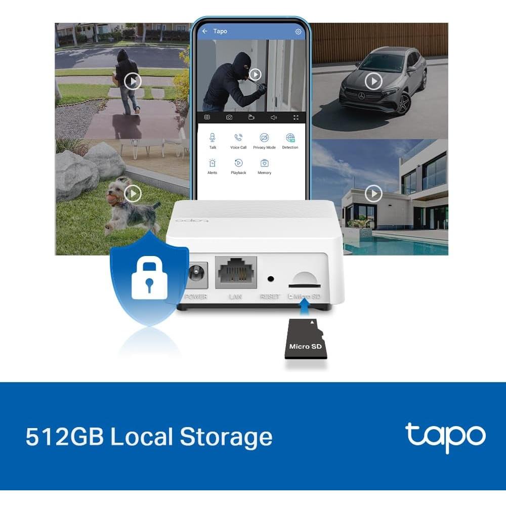 Hub Inteligente TP-Link Tapo H200 con Timbre y Almacenamiento 512GB