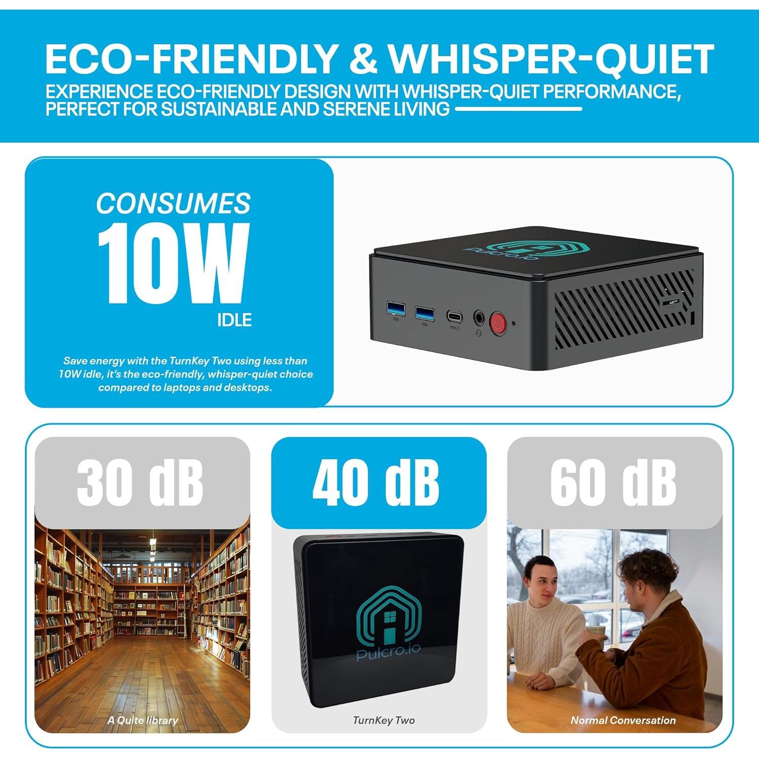 Mini PC Pulcro TK Two | Intel N100, 16GB RAM, 512GB SSD, 4K