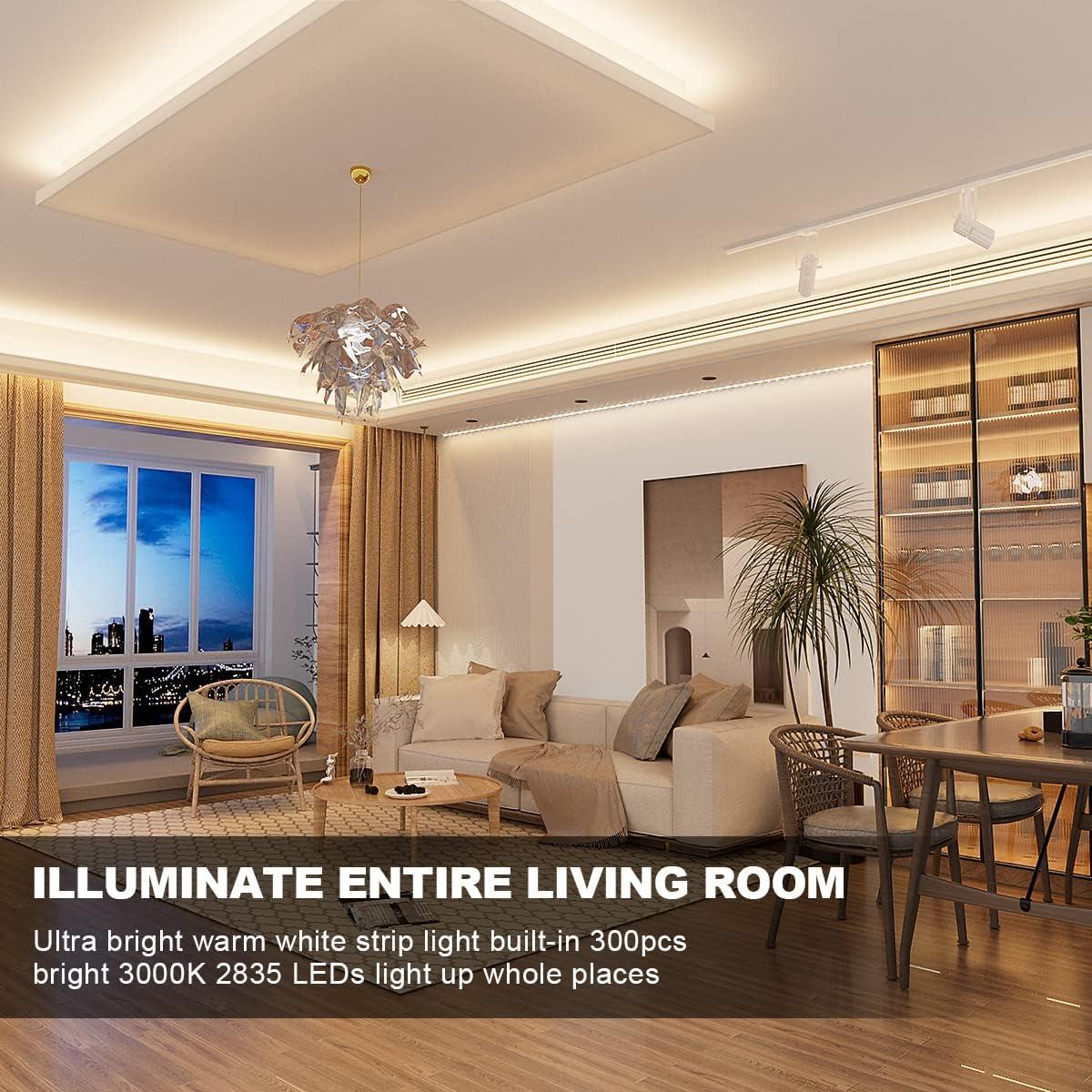 Tira LED 5m RGH LIGHTING 300 LEDs 3000K Regulable con Control Remoto