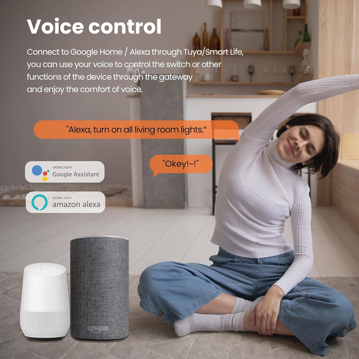 Hub de Hogar Inteligente Tuya ZigBee 3.0 Blanco - Controla 50 Dispositivos