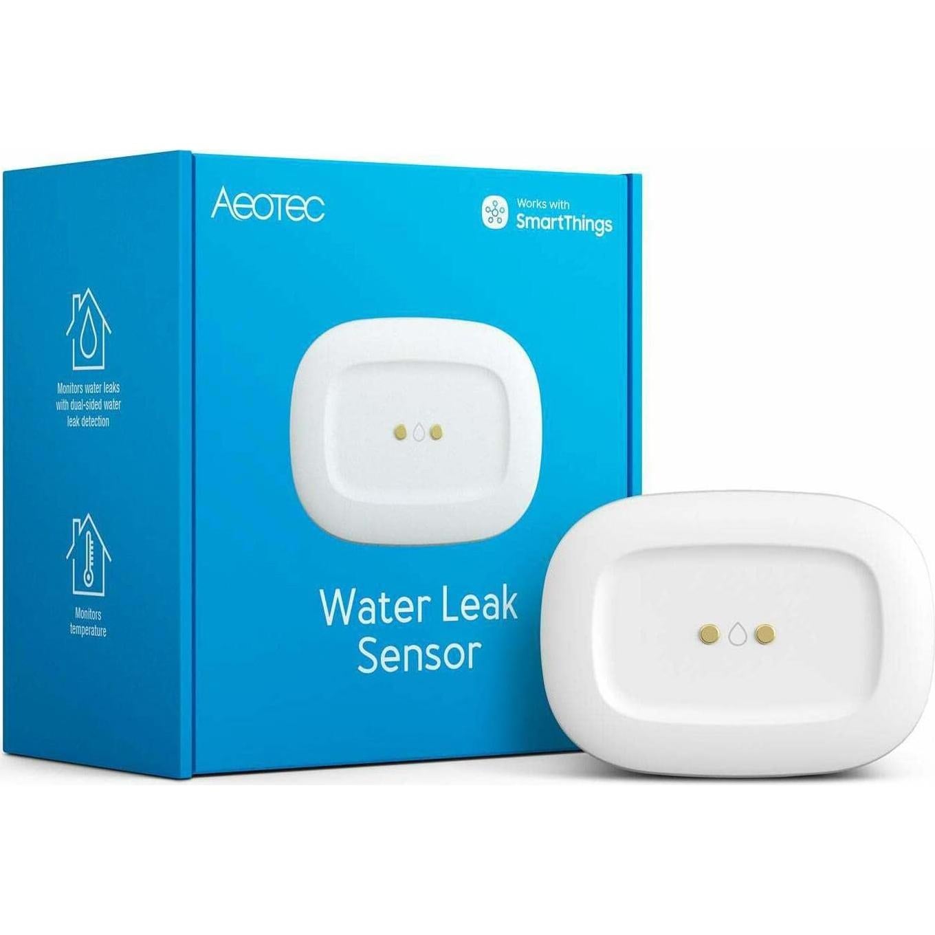 Sensor de Fugas de Agua Aeotec ZigBee, Monitoreo de Temperatura