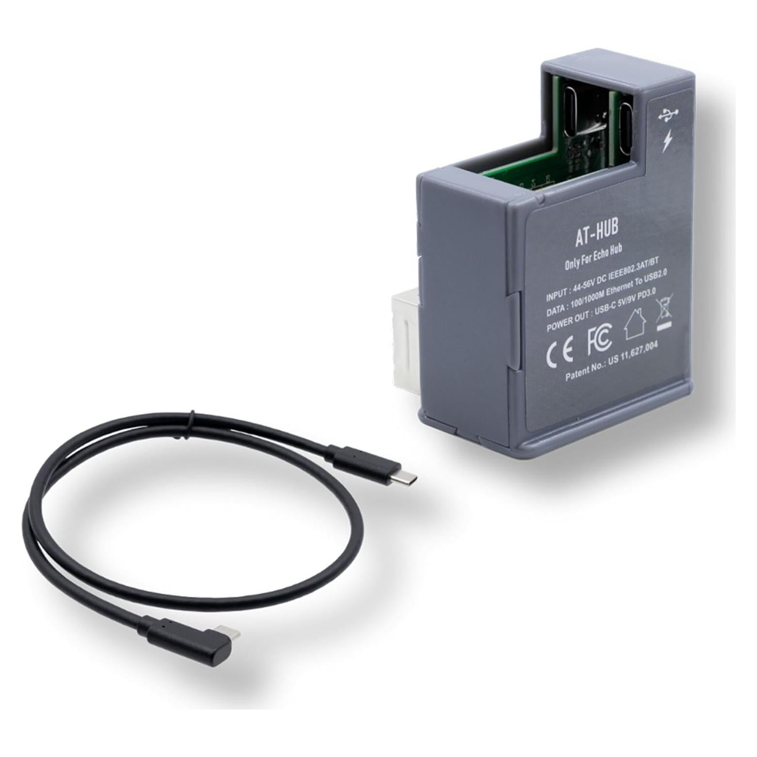 Adaptador PoE+ a USB-C PoE Texas para Amazon Echo Hub