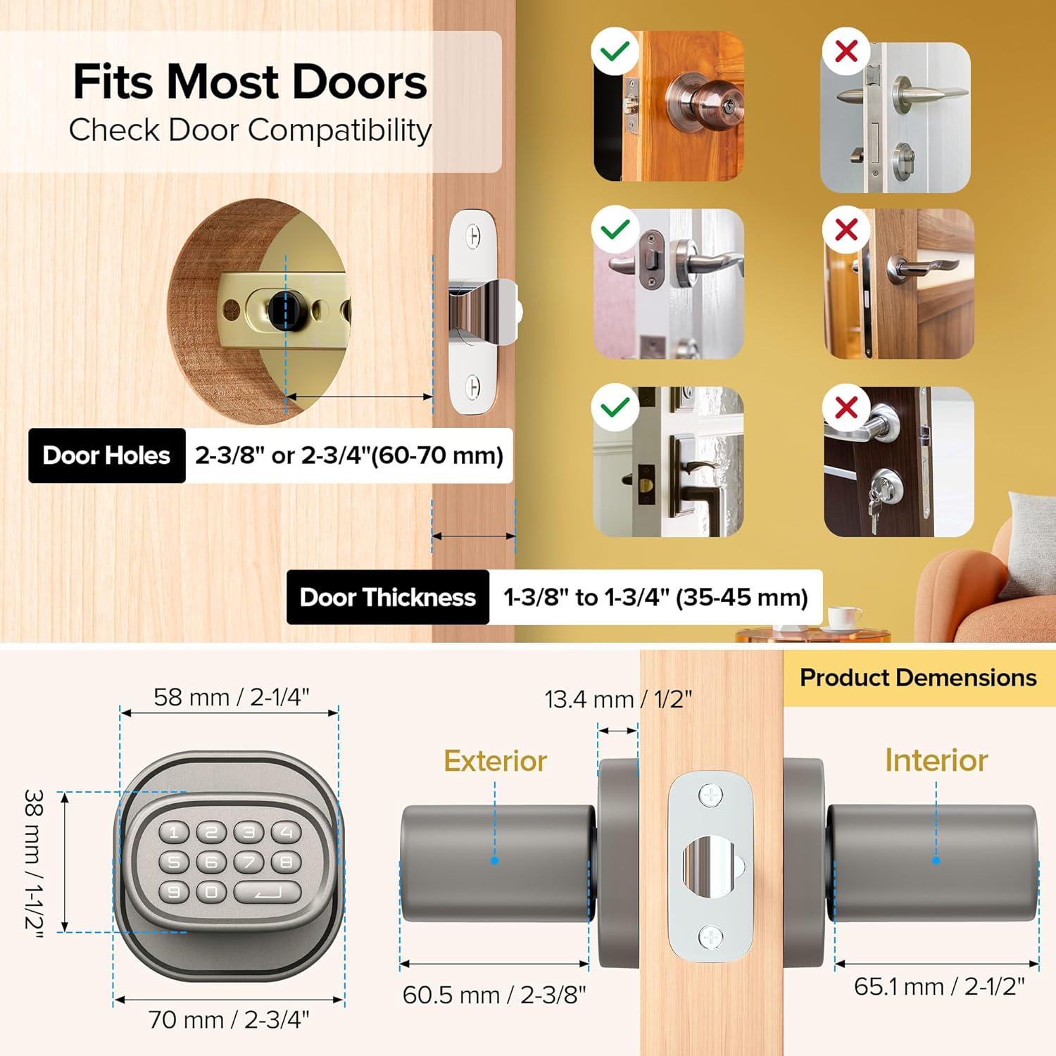 Cerradura Inteligente Biométrica ThorBolt MK1 Titanio con Huella Dactilar