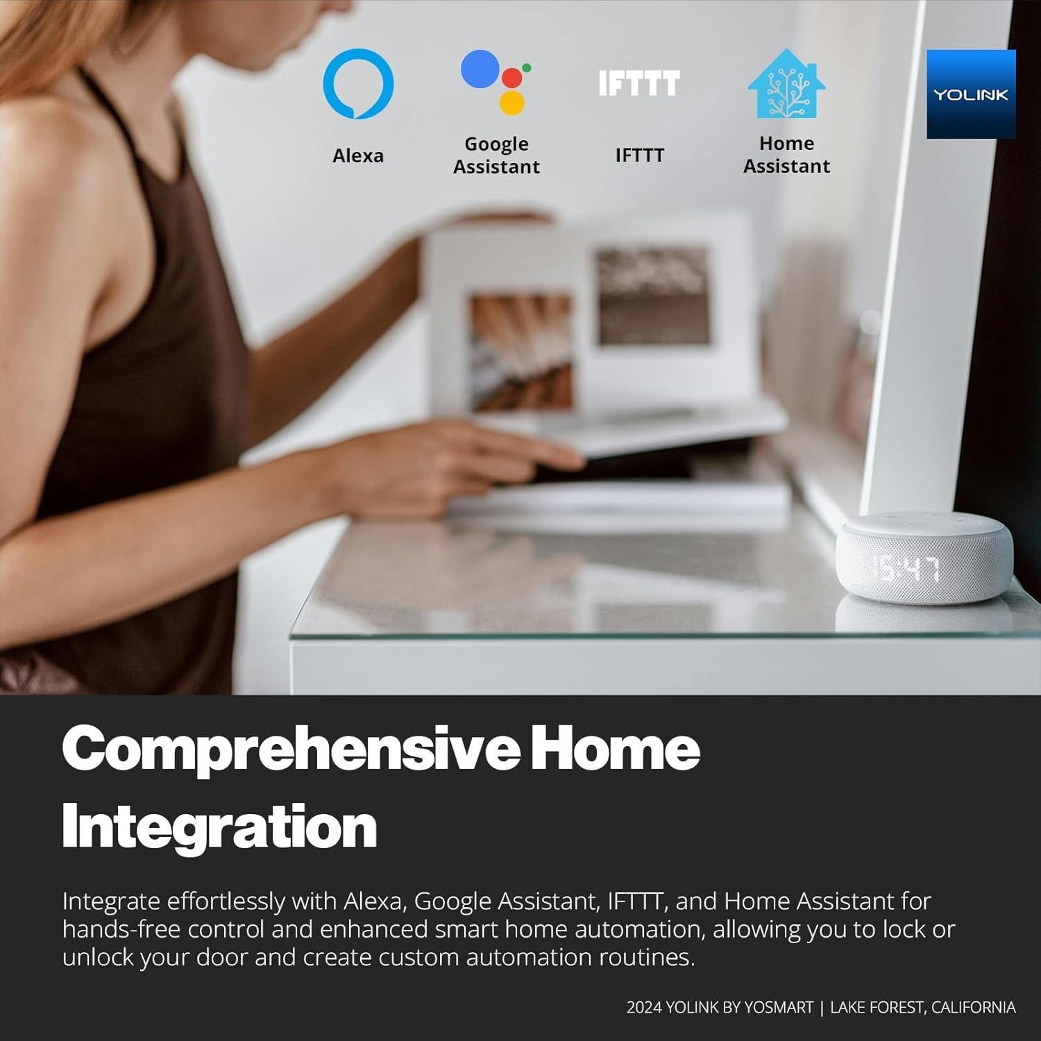 Cerradura Inteligente YoLink con Huella Dactilar y App