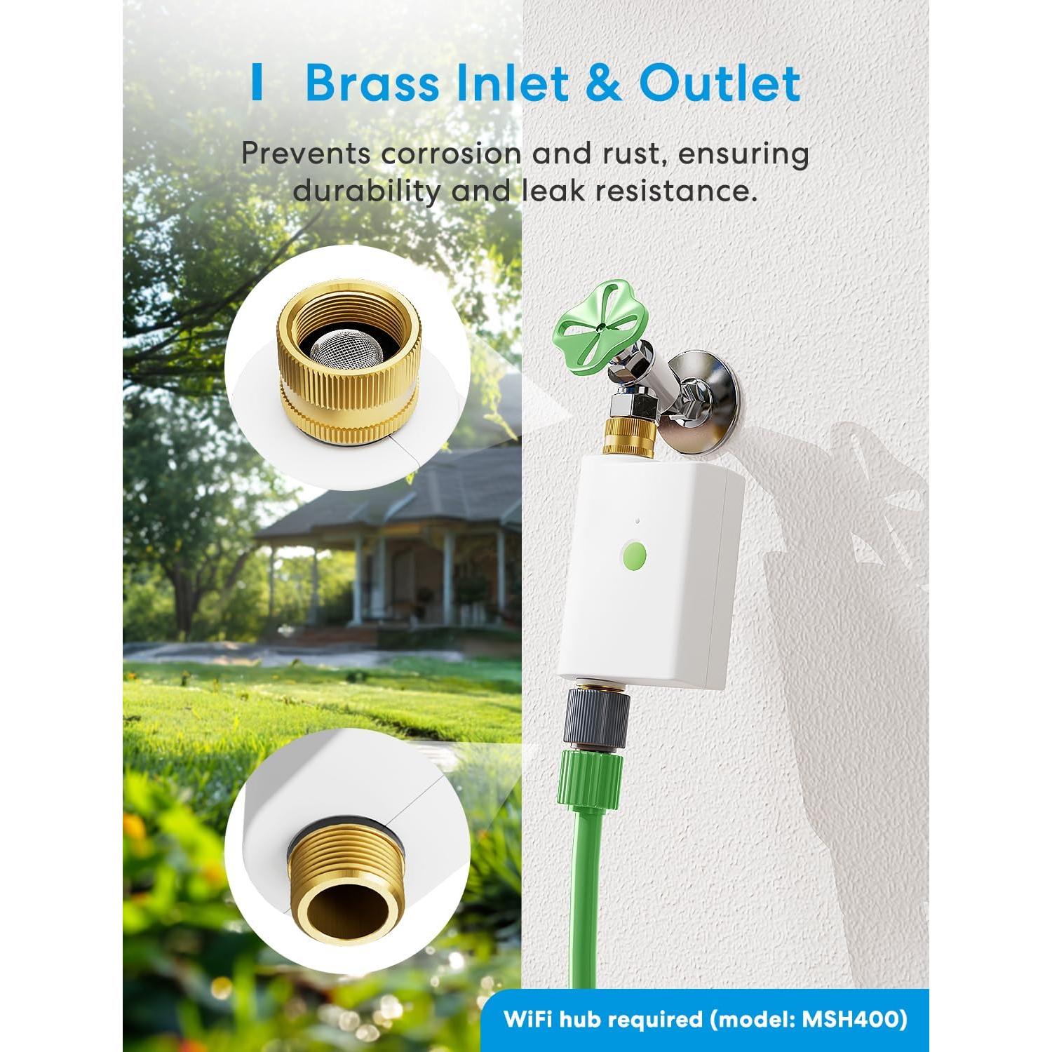 Temporizador de Manguera WiFi Meross MST100, Riego Inteligente