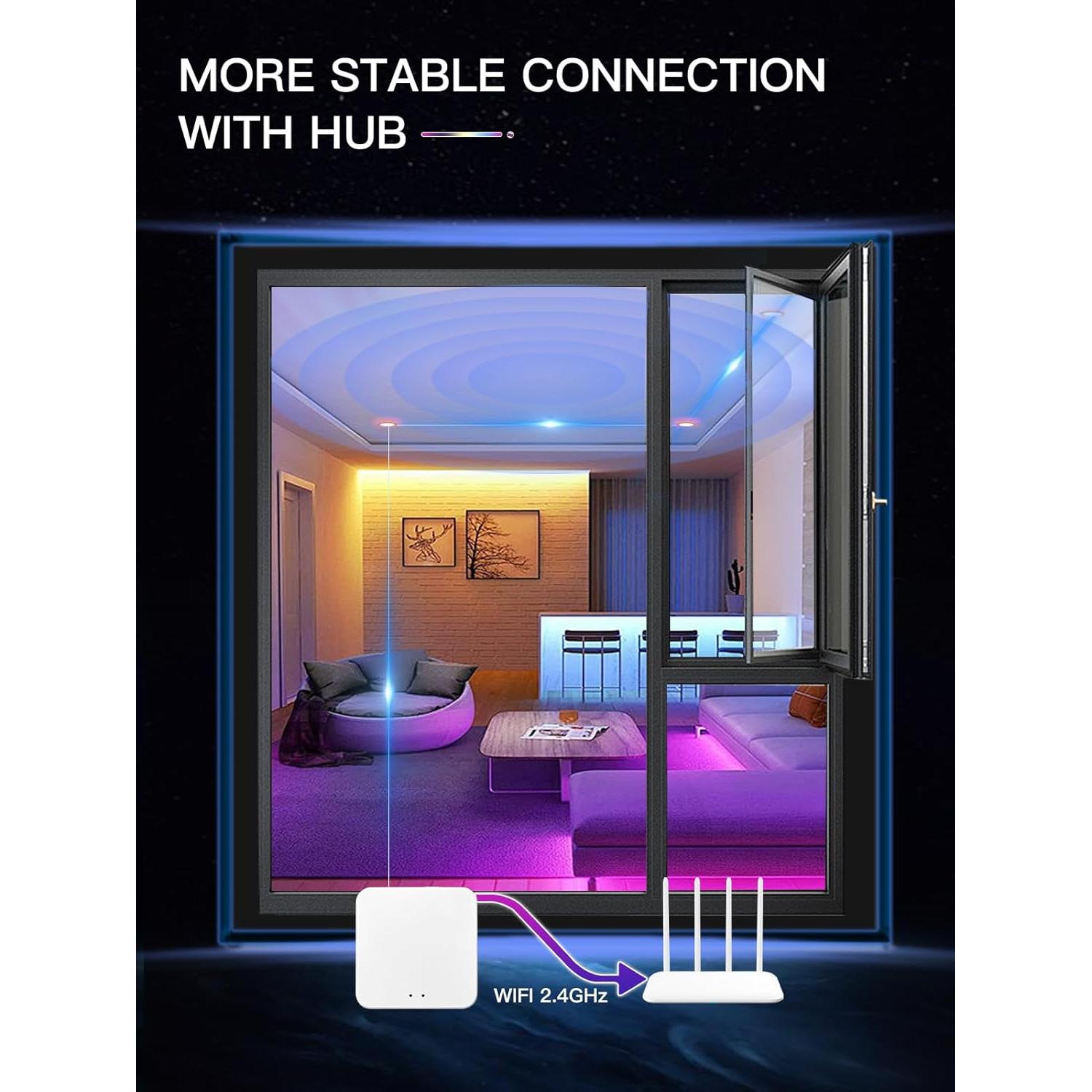 Paquete de 16 Luces Empotradas Inteligentes 4" RGB POWERASIA 9W