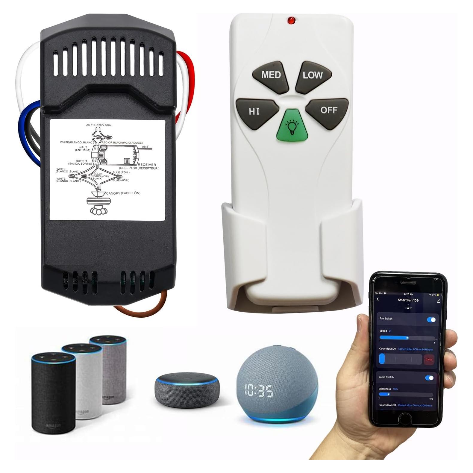 Control Remoto WiFi Inteligente para Ventilador de Techo R28