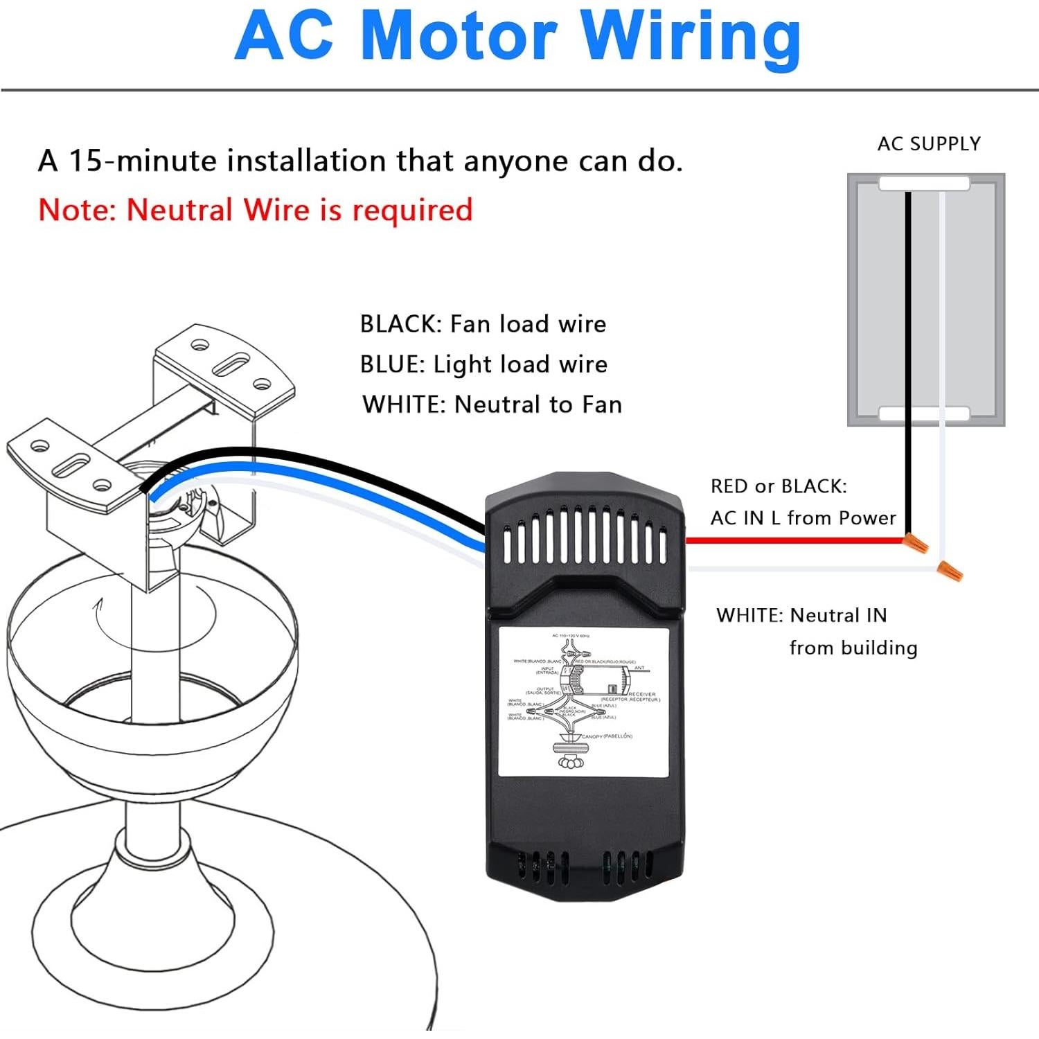 Control Remoto WiFi Inteligente para Ventilador de Techo R28