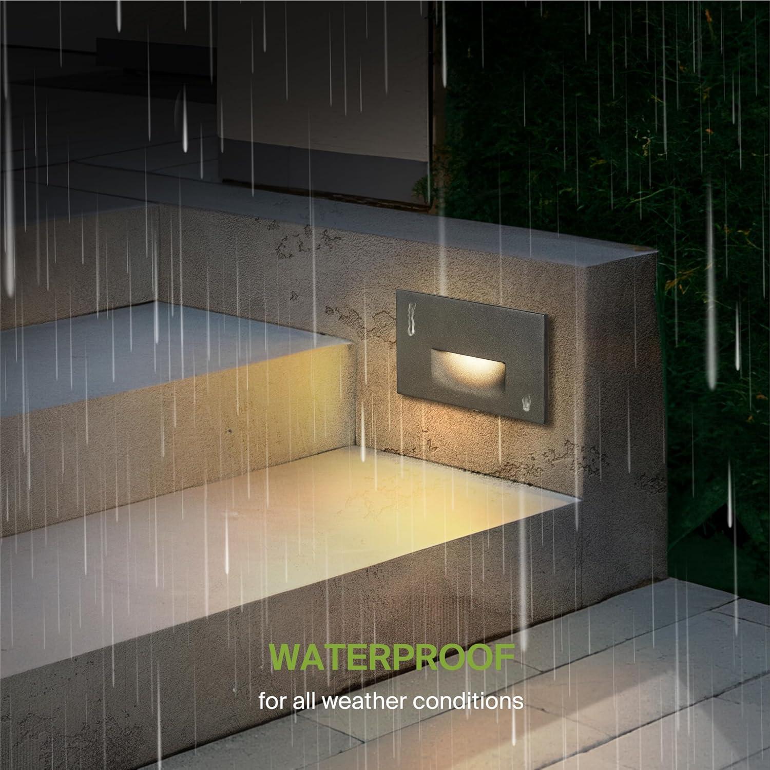 Lámpara Empotrada LED Inteligente ASD 3W RGB 60LM Negro Paquete 6