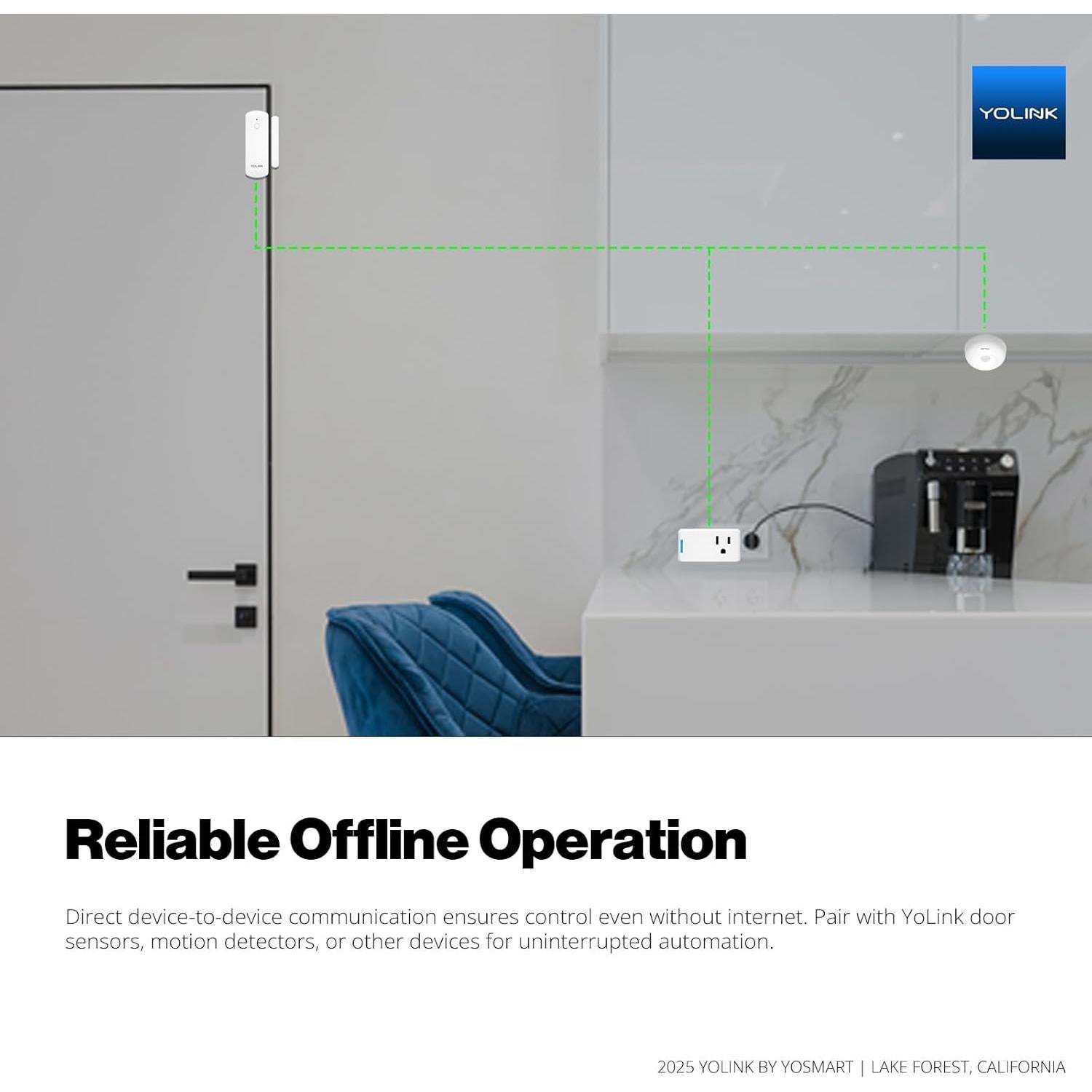 Enchufe Inteligente YoLink Ultra-Compacto con Hub y Protección