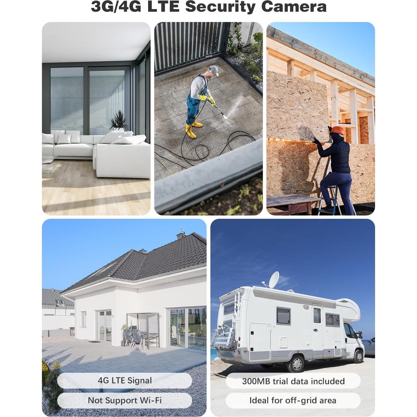 Cámara de Seguridad Celular Xega 4G Interior 2K con SIM