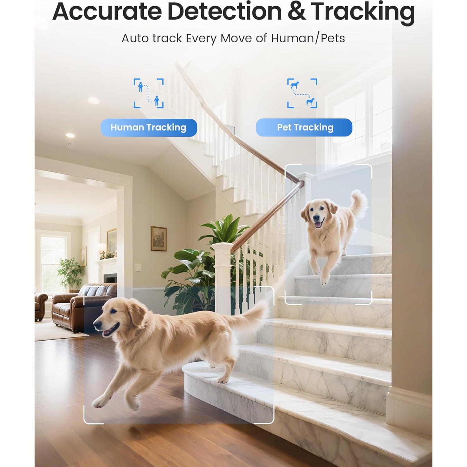 Cámara de Seguridad ZOSI C518 4K WiFi Pan/Tilt Interior