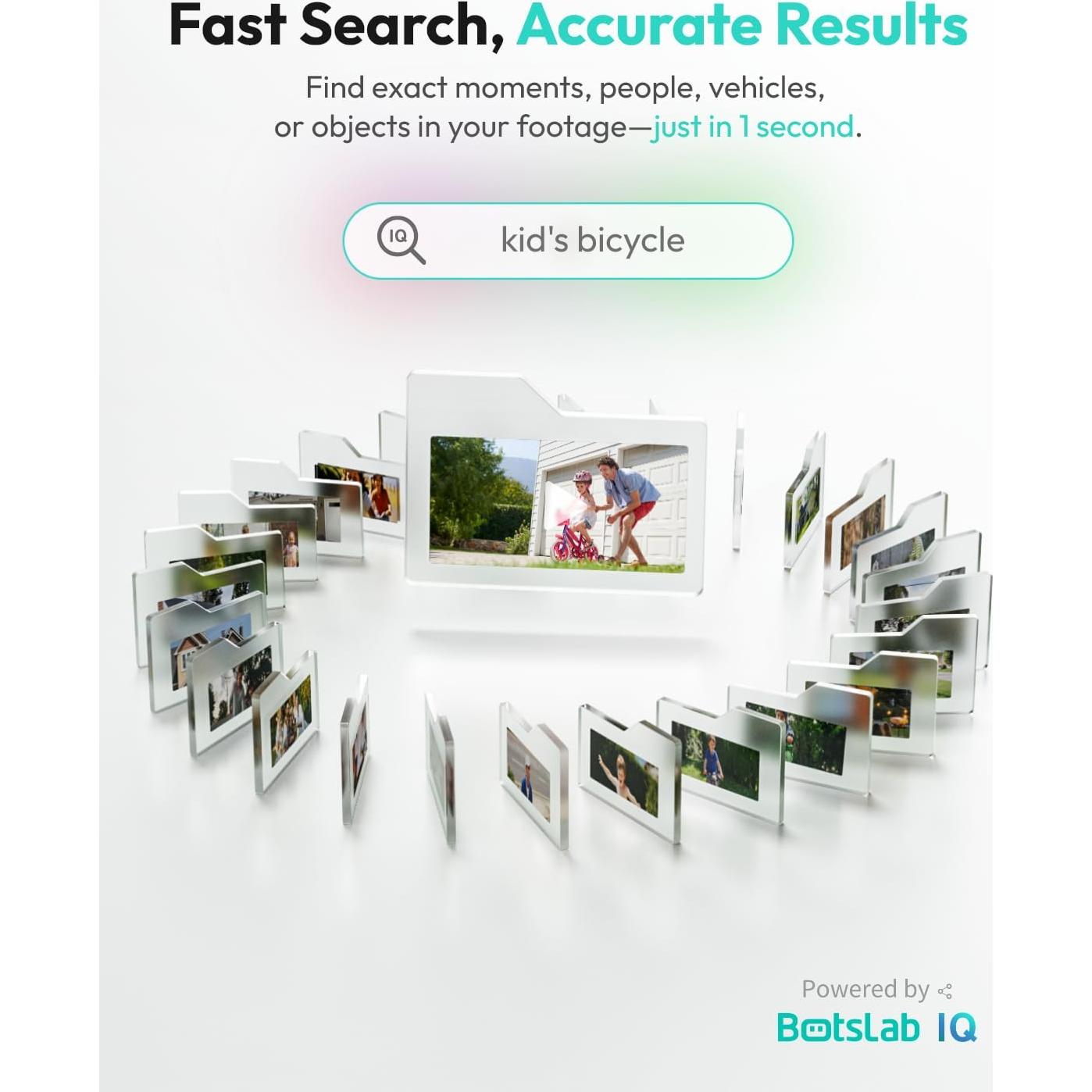 Kit de 4 Cámaras de Seguridad Inalámbricas BOTSLAB 4K Solar