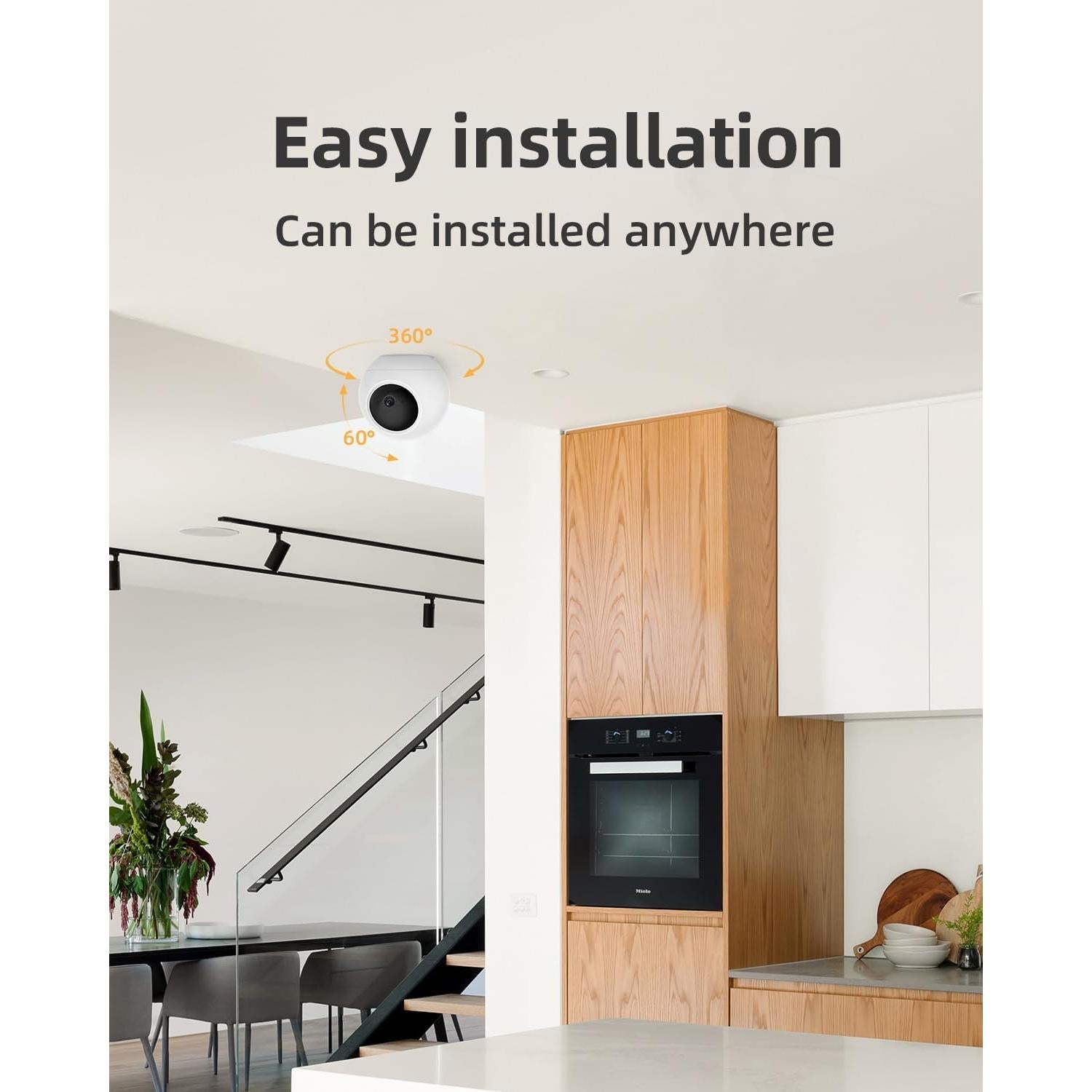 Cámara de Seguridad Interior Noorio T110 2K WiFi 5GHz 360°