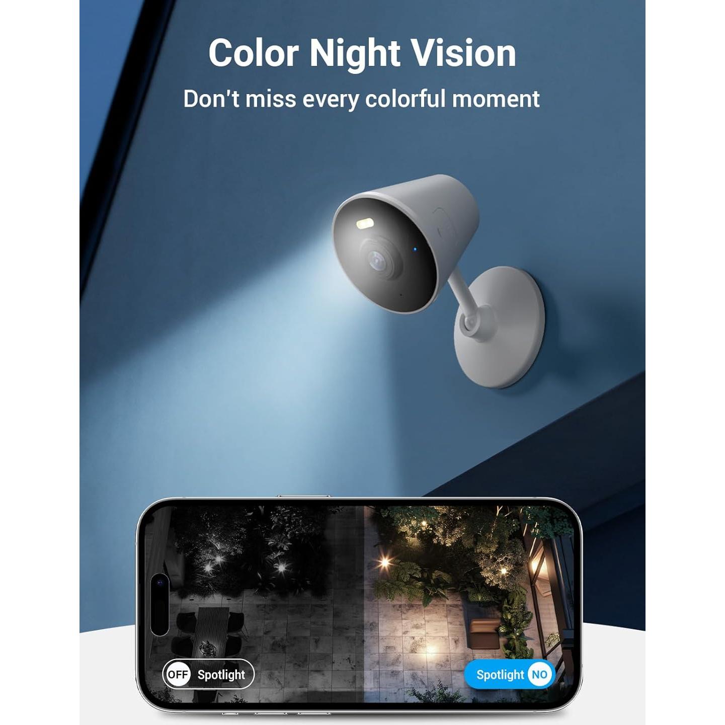 Cámara de Seguridad Rocktone 1080p WiFi Doble Banda 2Pack