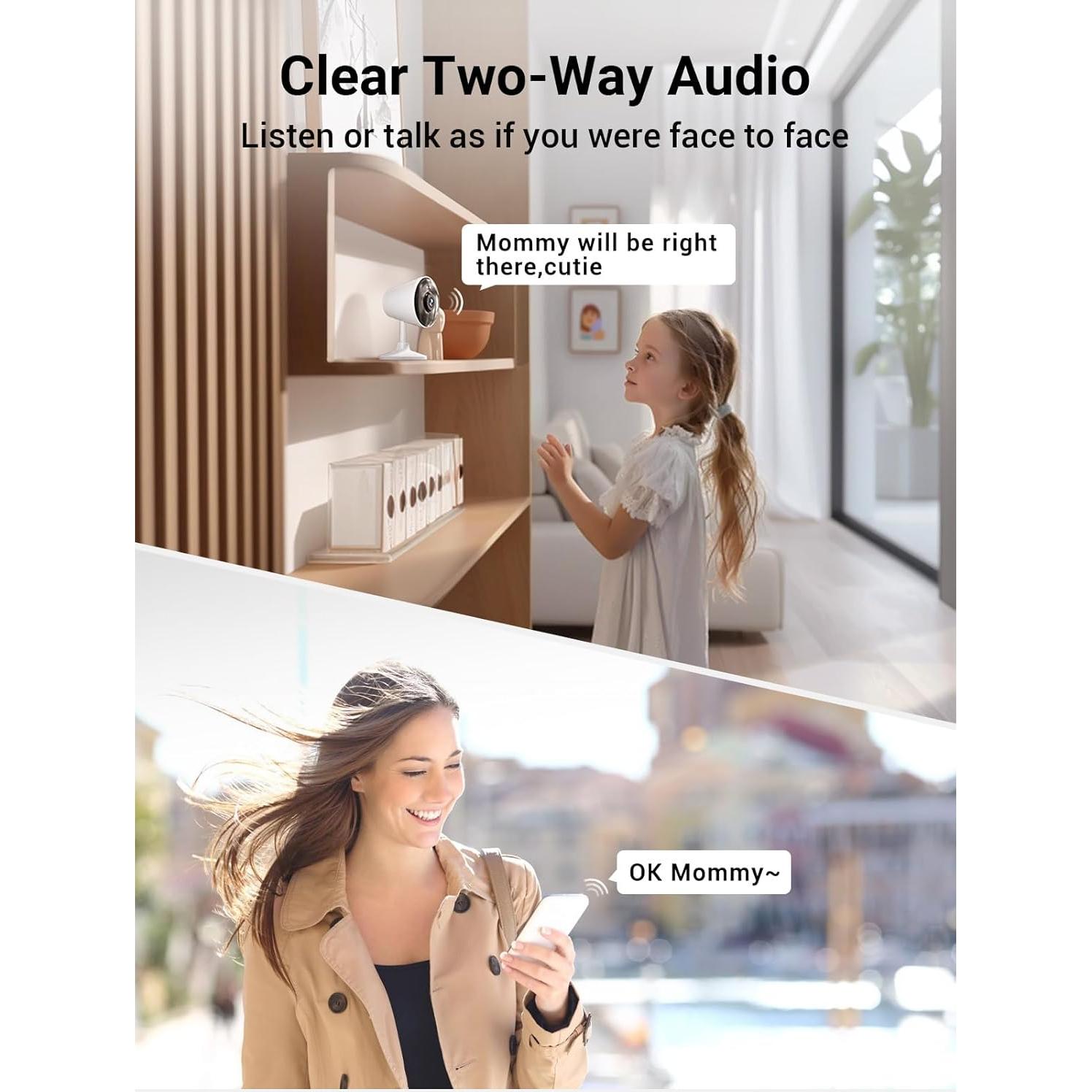 Cámara de Seguridad Rocktone 1080p WiFi Doble Banda 2Pack