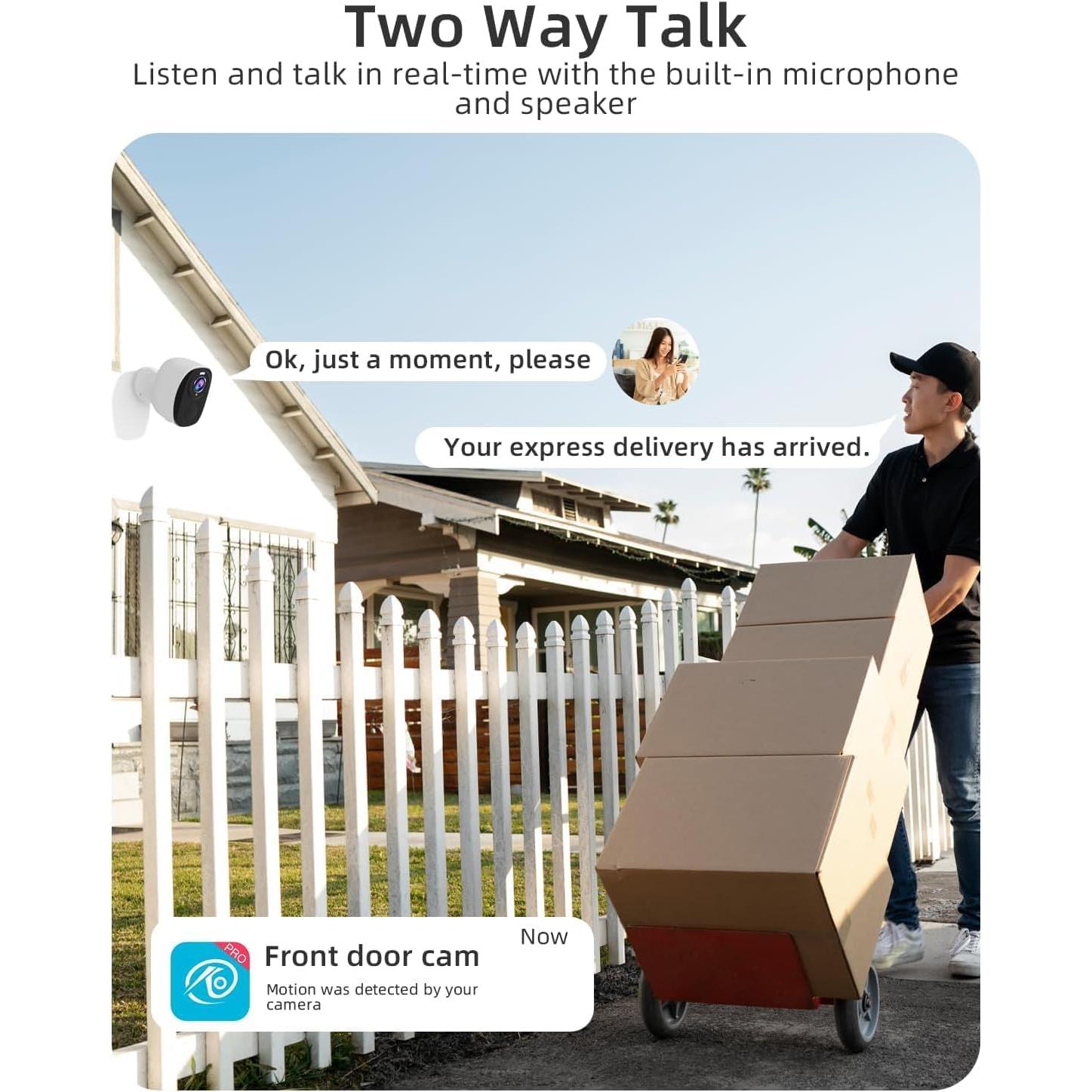 Cámaras de Seguridad Inalámbricas ELECCTV W1 2K Doble Banda