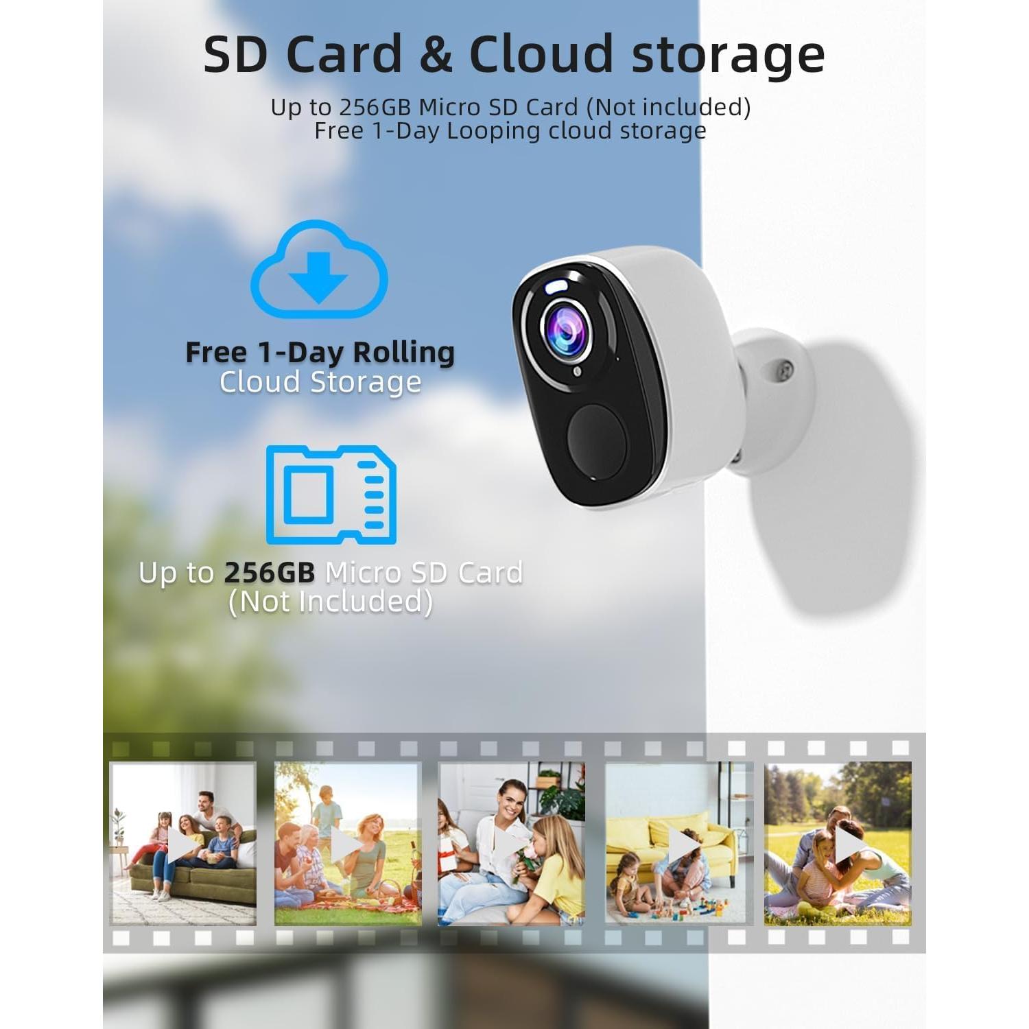 Cámaras de Seguridad Inalámbricas ELECCTV W1 2K Doble Banda