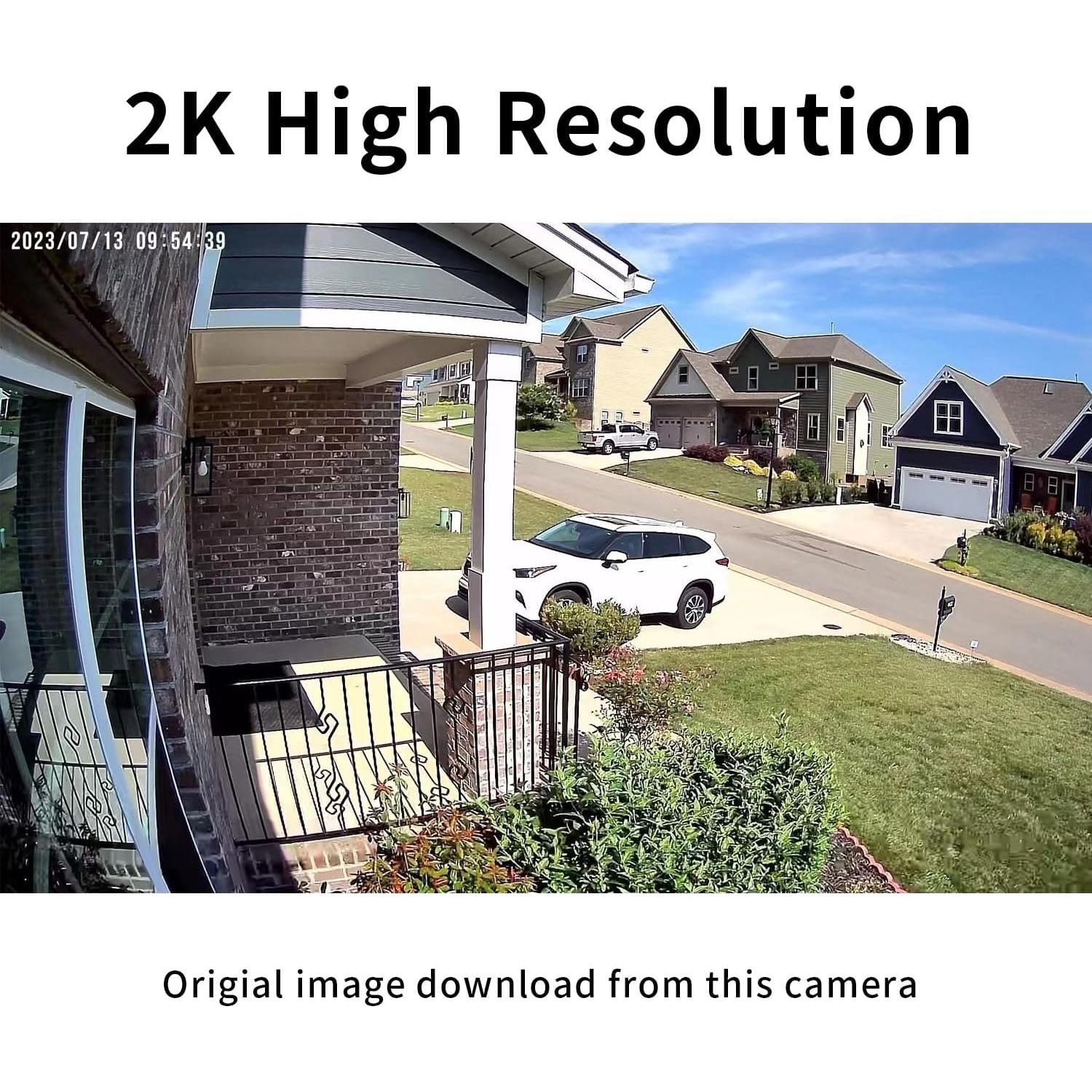 Cámara de Seguridad Inalámbrica LETSCEE 2K con Batería Recargable