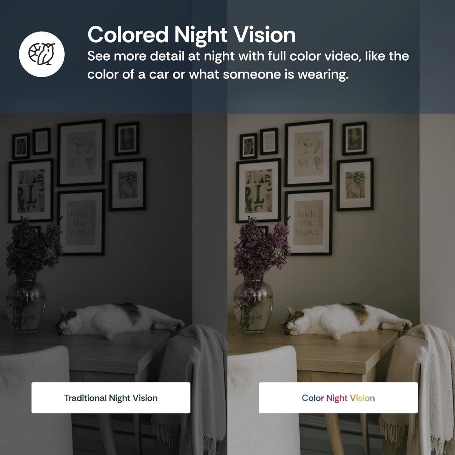 Cámaras de Seguridad Interior Luna - Paquete de 2, 1080p, Visión Nocturna