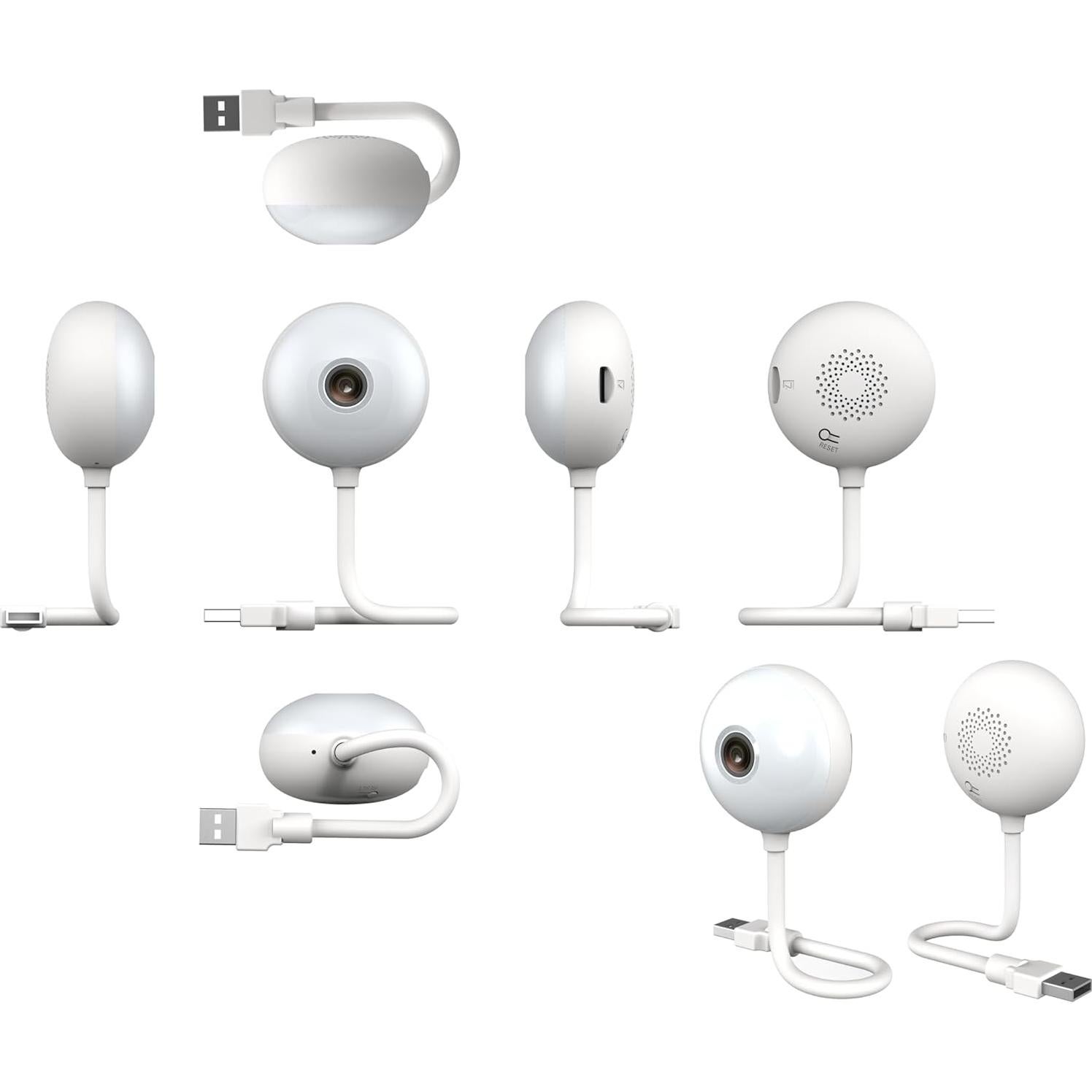 Cámaras de Seguridad Interior Luna - Paquete de 2, 1080p, Visión Nocturna