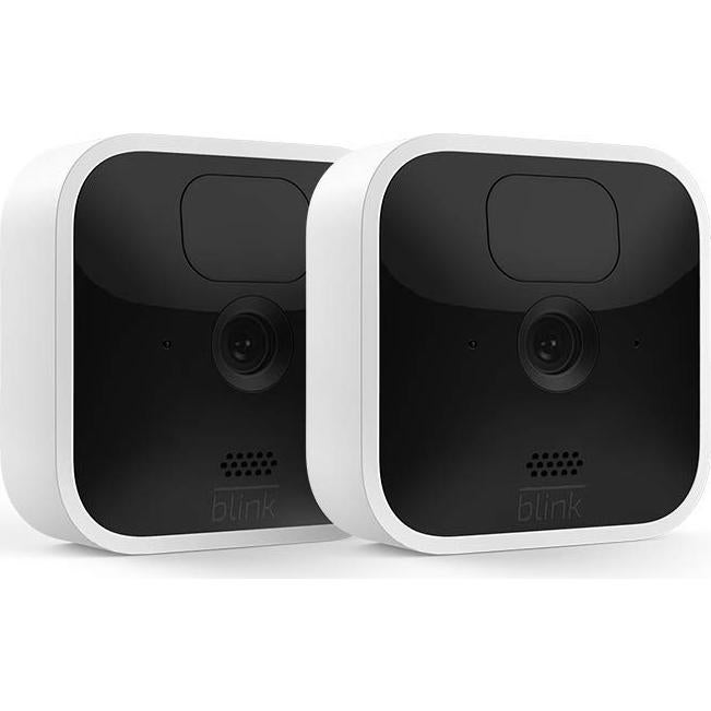 Like-New Blink Indoor (3rd Gen) – wireless, HD security camera with two-year battery life, motion detection, and two-way audio – 2 camera kit