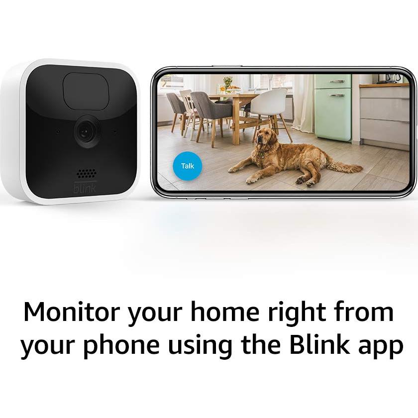 Like-New Blink Indoor (3rd Gen) – wireless, HD security camera with two-year battery life, motion detection, and two-way audio – 2 camera kit