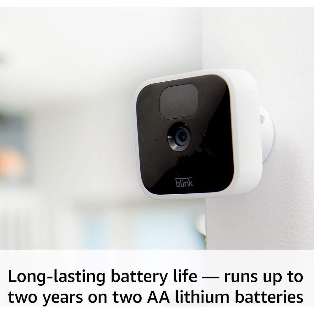Like-New Blink Indoor (3rd Gen) – wireless, HD security camera with two-year battery life, motion detection, and two-way audio – 2 camera kit