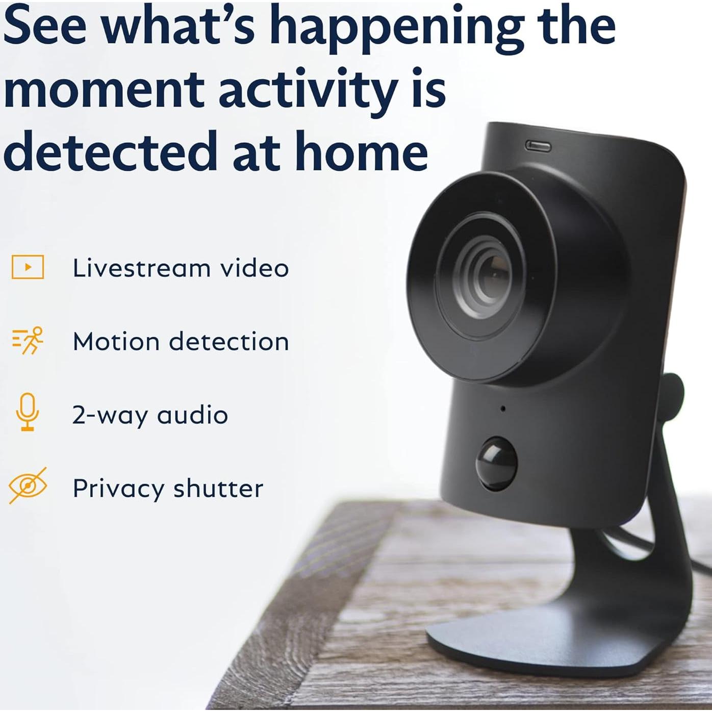 Cámara de Seguridad Interior SimpliSafe SimpliCam 1080p con Obturador de Privacidad