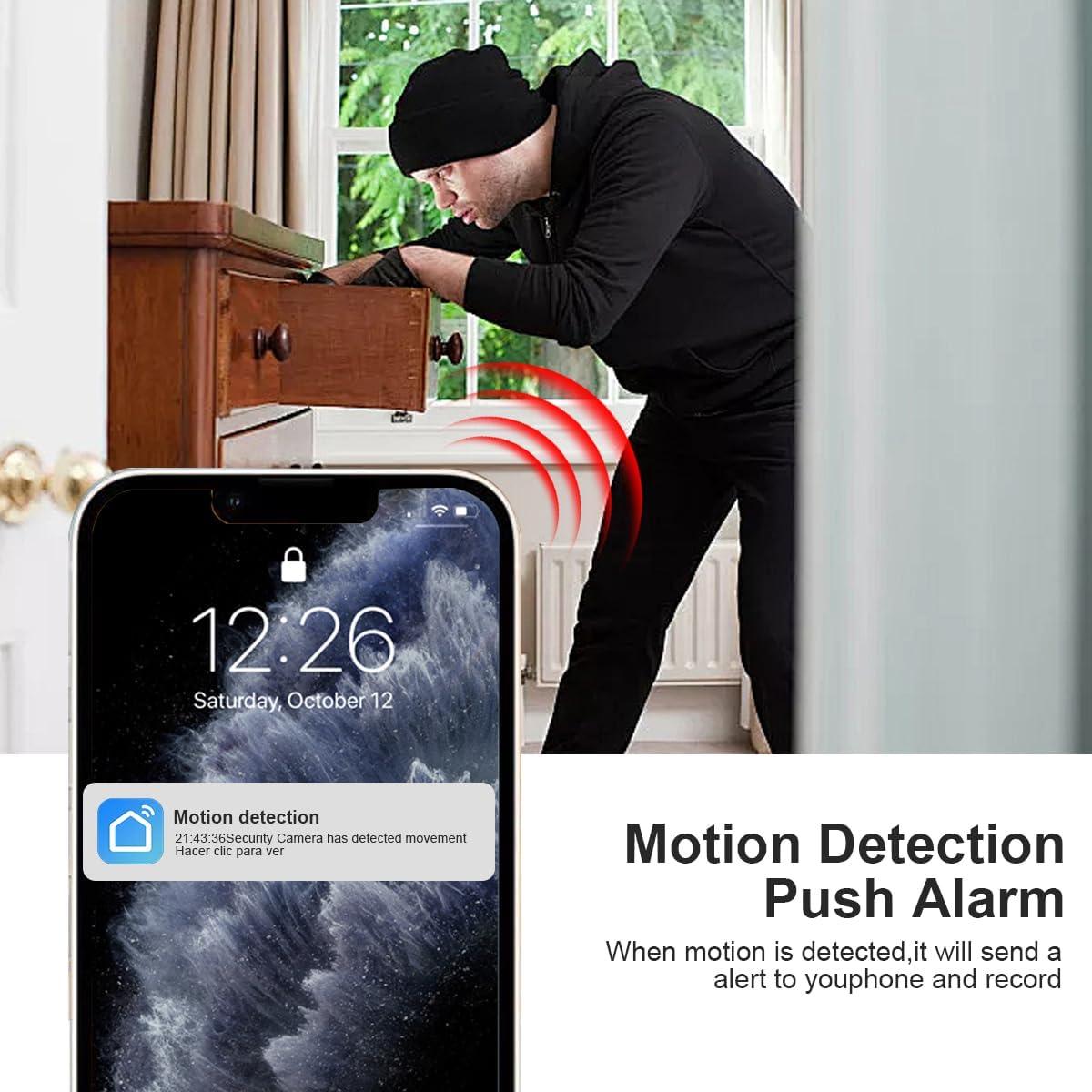 Cámara de Seguridad Inalámbrica Alkaenum Y18 FHD 1080p 250°