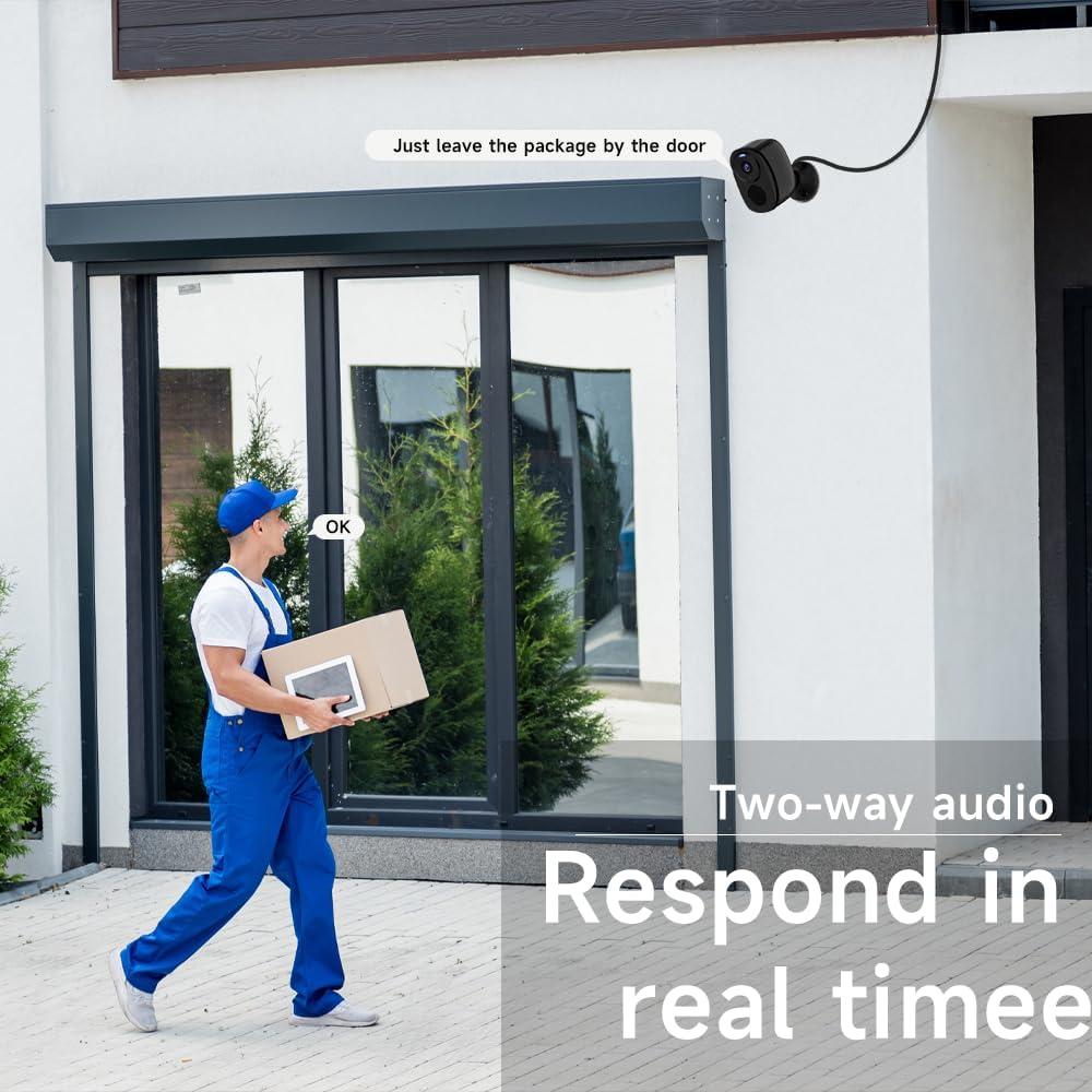 Cámaras de Seguridad Inalámbricas Rraycom BW4 4PC 2K WiFi