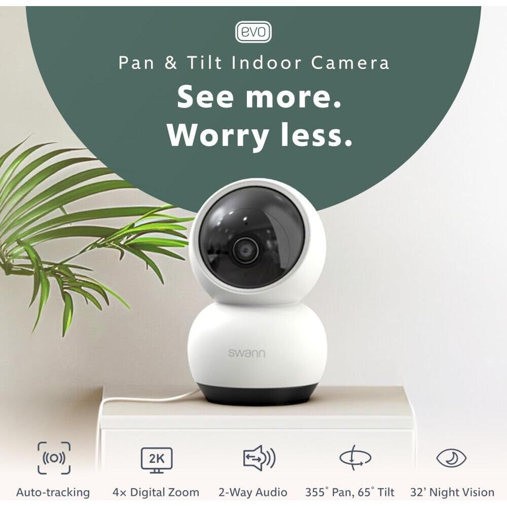 Cámara de Seguridad Wi-Fi Swann SWIFI-SE2KPT 2K HD Interior