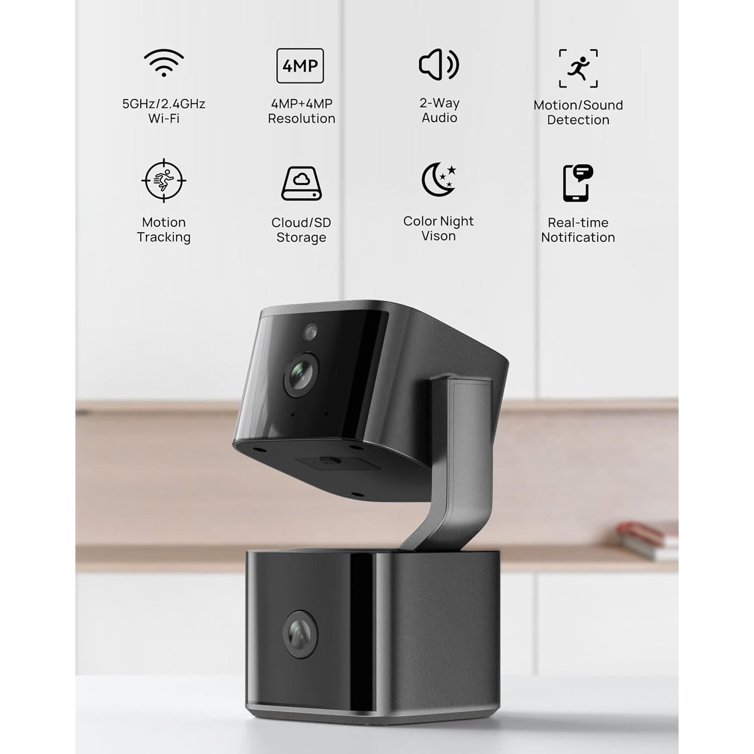 Cámara de Seguridad Doble Lente Aurumbach 4MP WiFi 5G