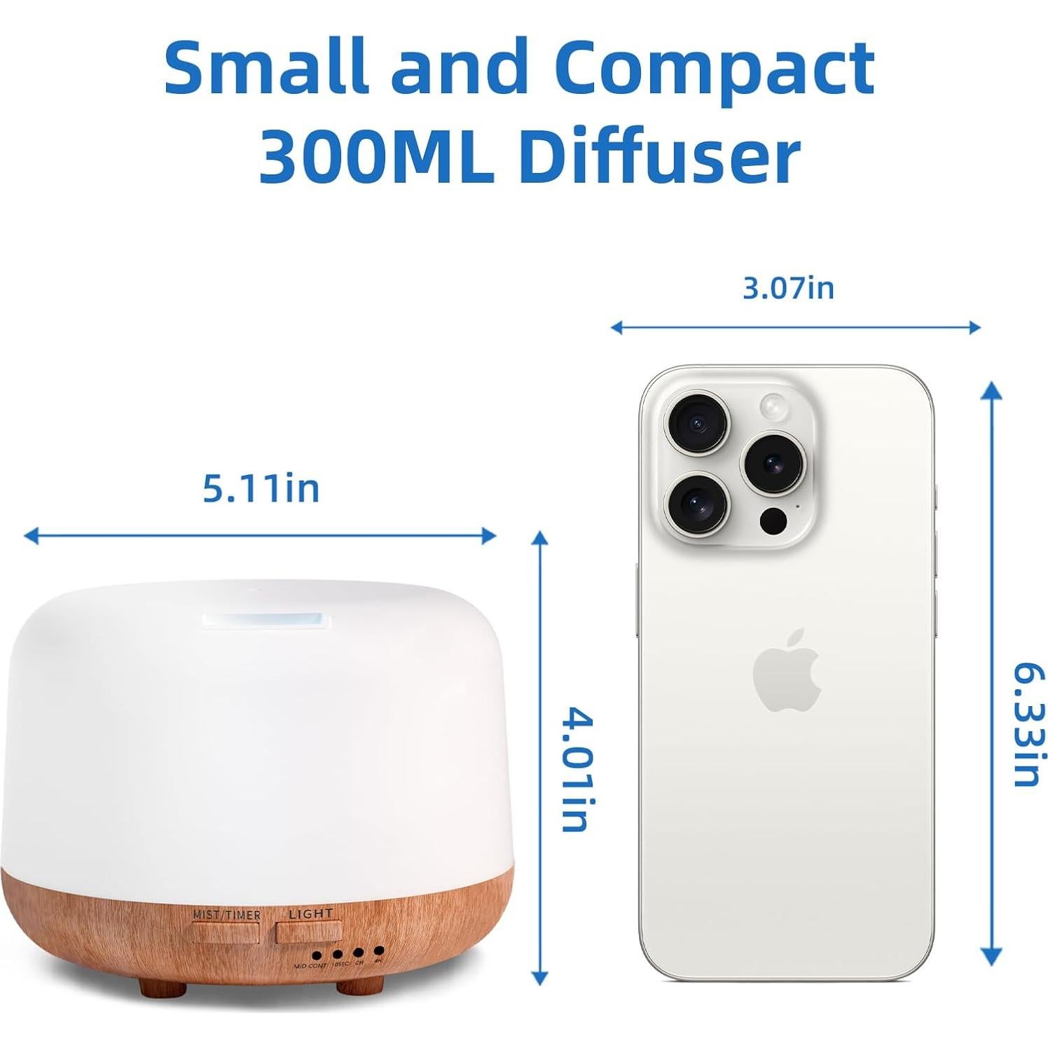 Difusor de Aceite Esencial SPLITSKY 300ml con Control Remoto