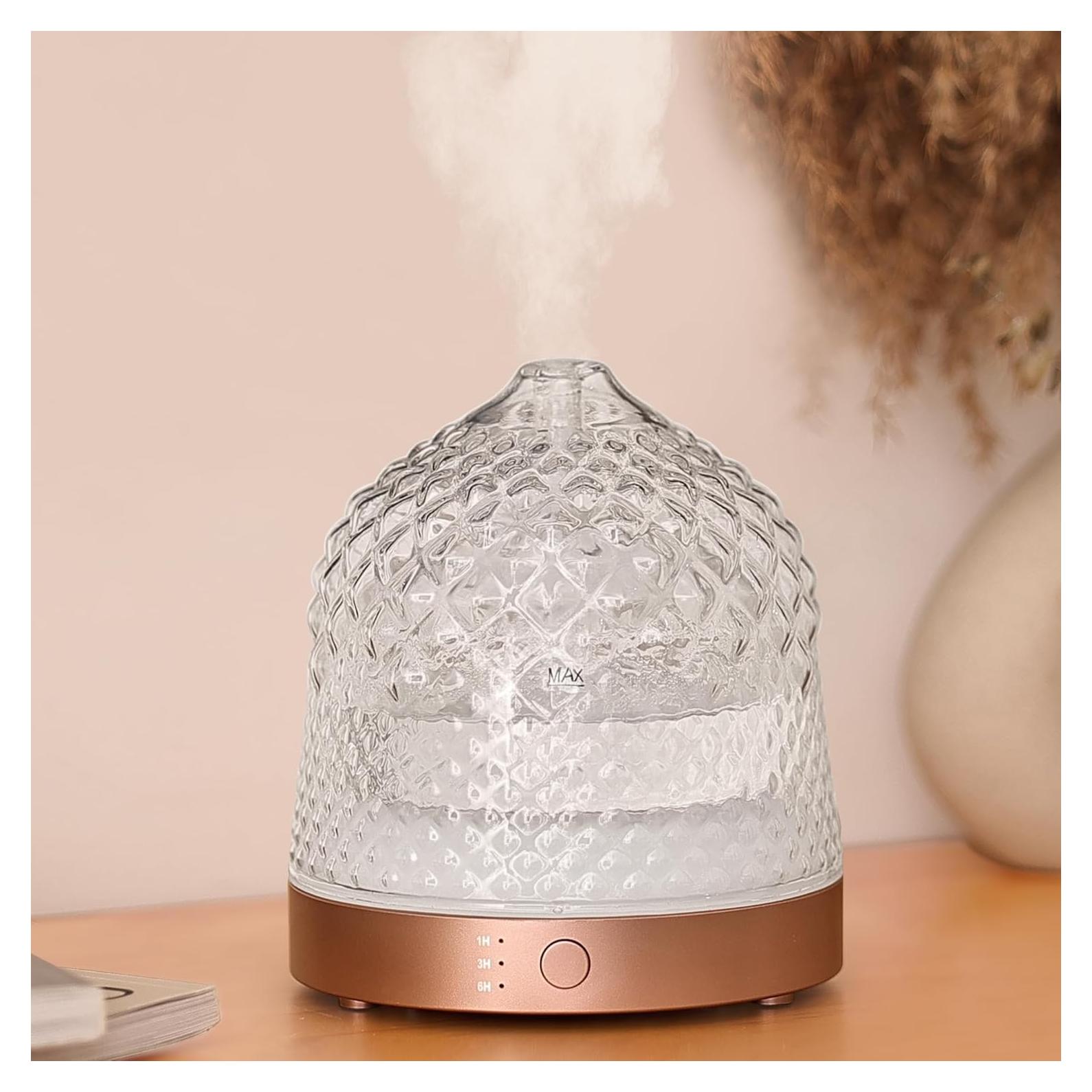 Difusor de Aceite Esencial Levoair 200ml Vidrio Aromaterapia