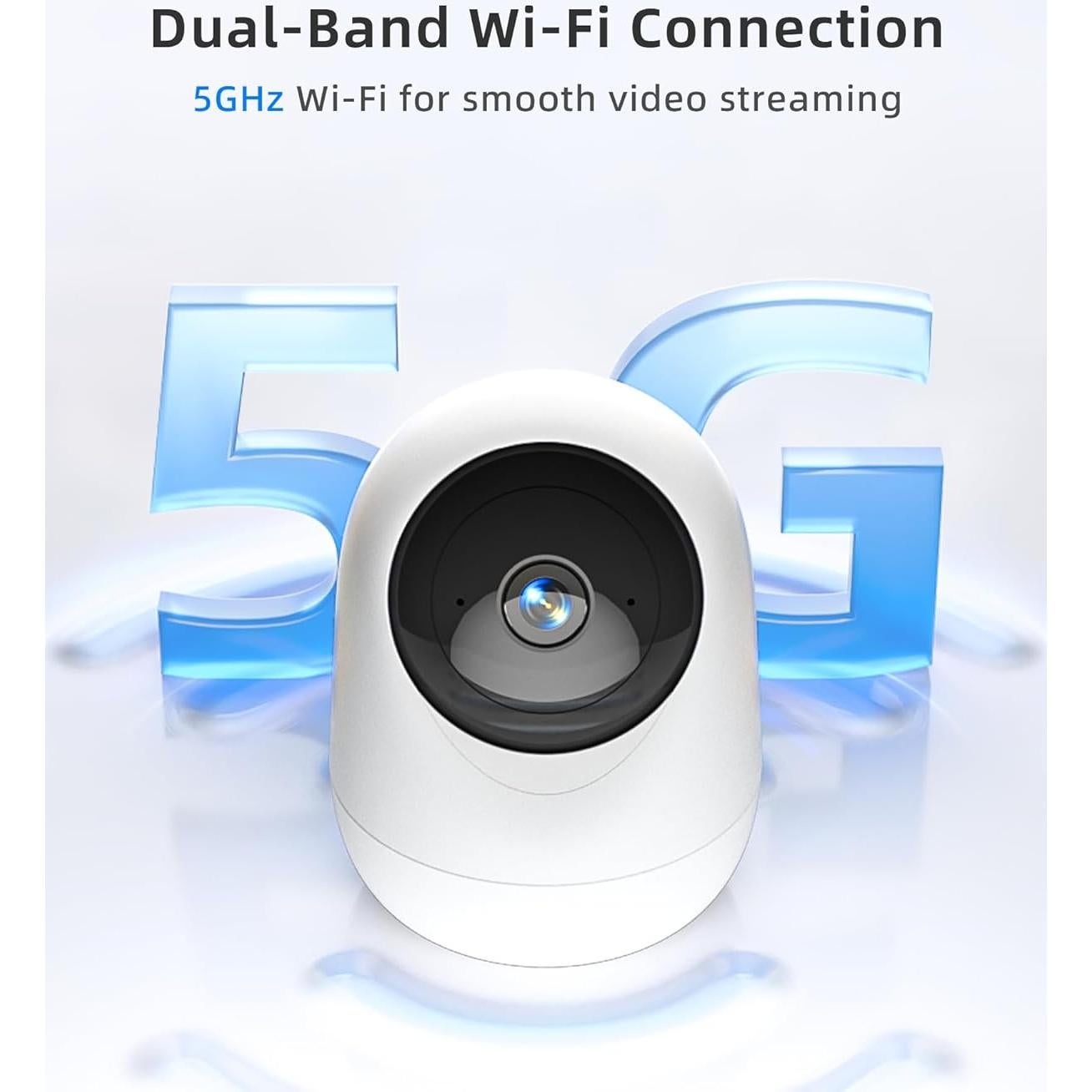 Cámara de Seguridad Interior Andyssey 2.5K 4MP WiFi Doble Banda