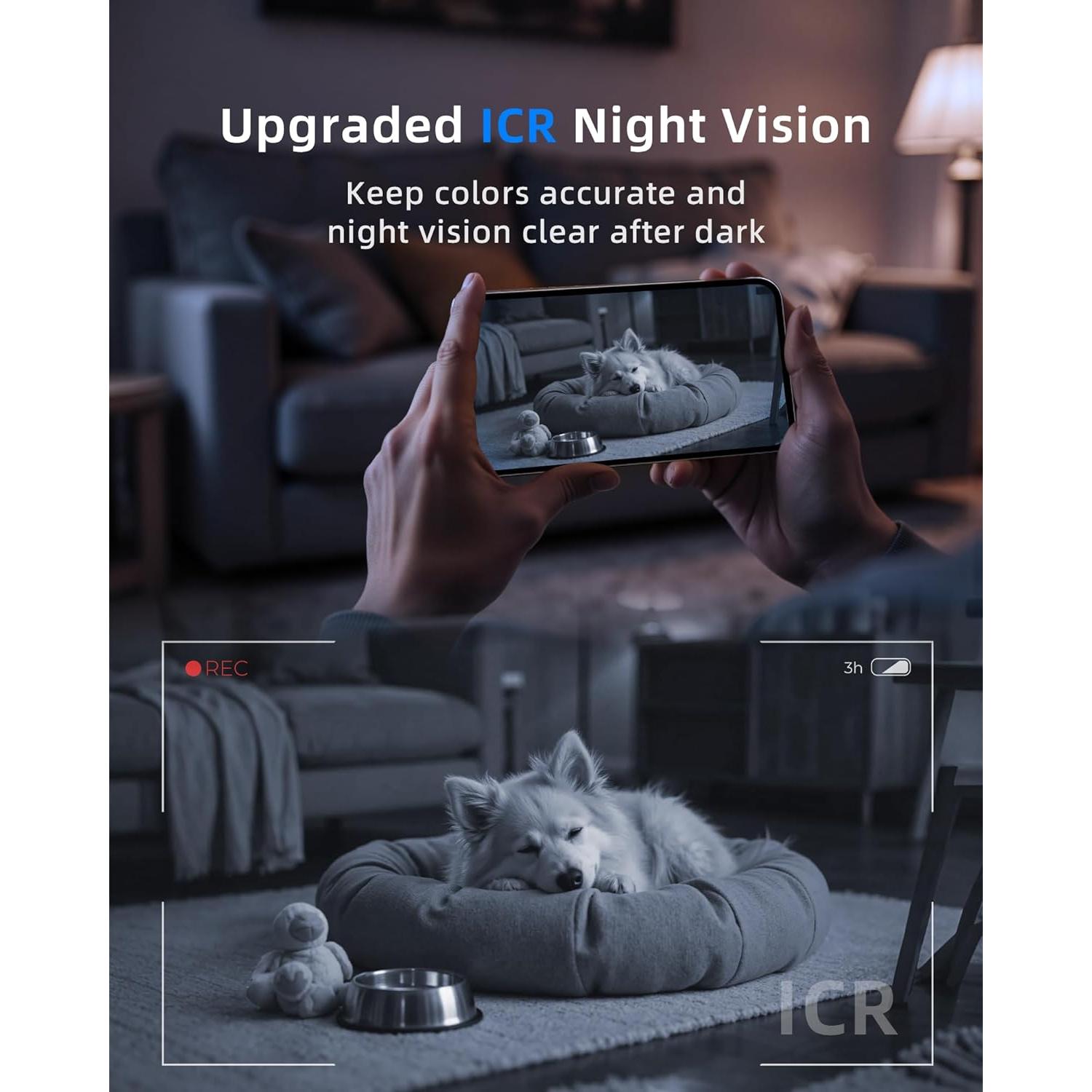 Cámara de Seguridad Interior Andyssey 2.5K 4MP WiFi Doble Banda