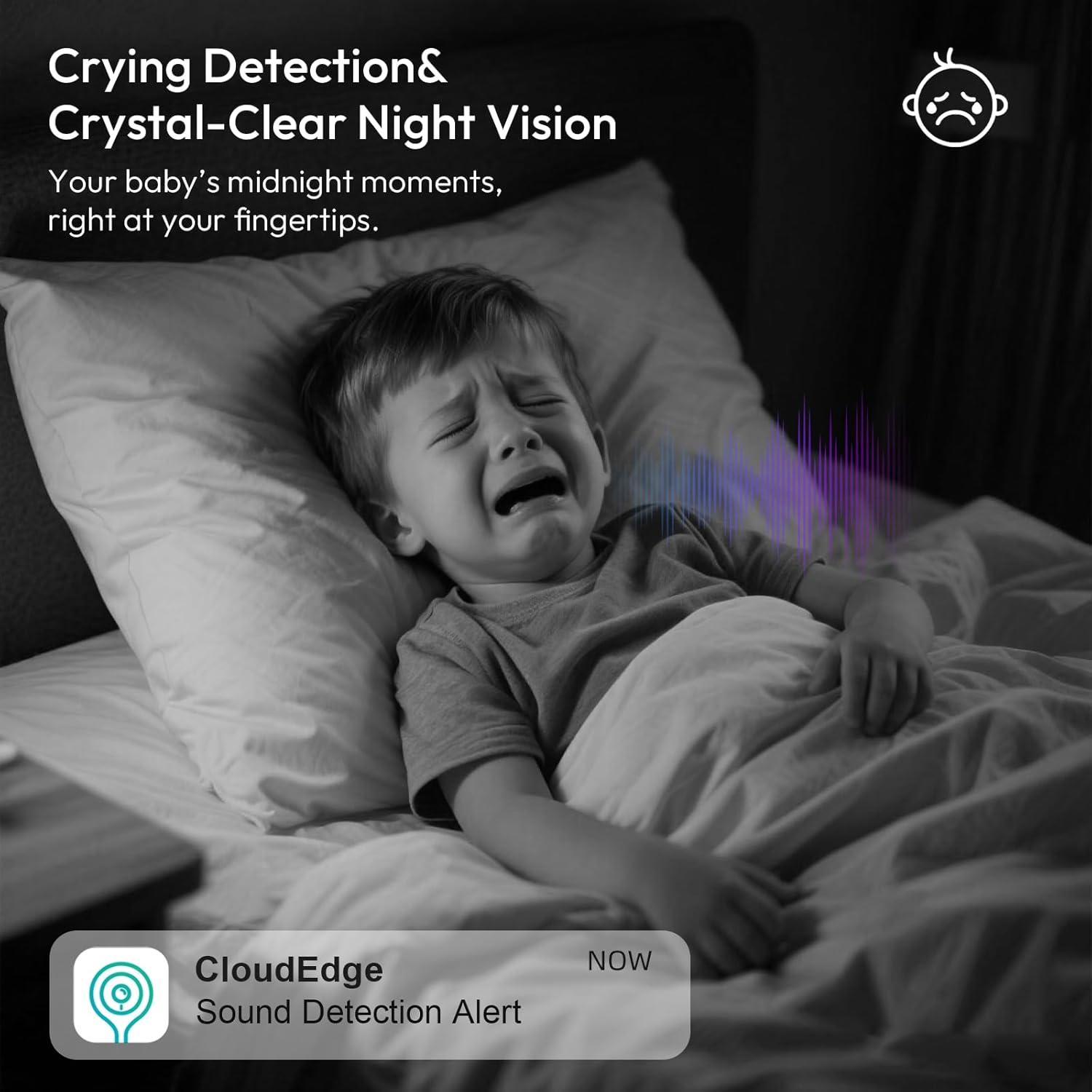 Cámara de Seguridad Interior Rraycom 2K WiFi 360° con Audio