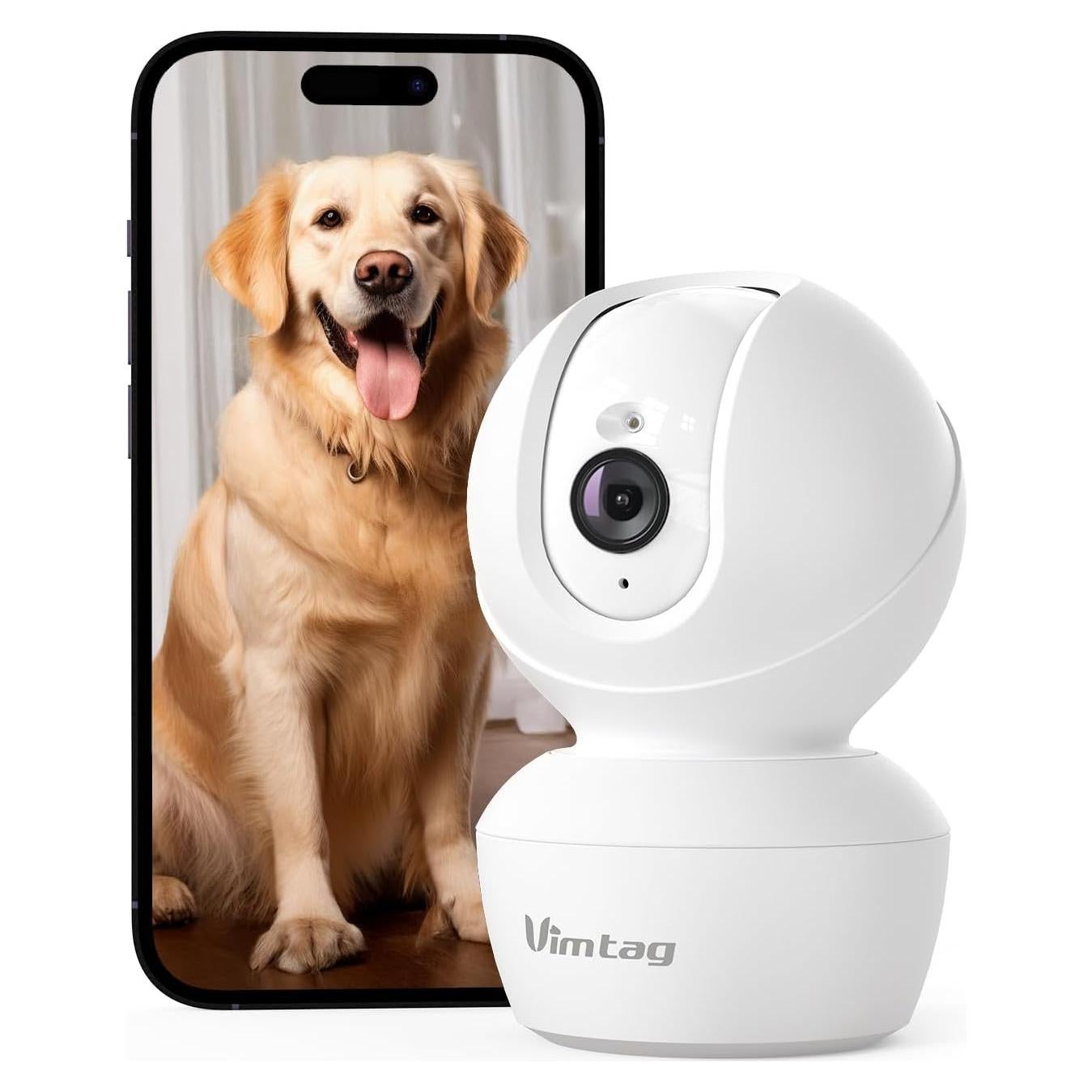 Cámara de Seguridad Interior VIMTAG 2.5K con Audio Bidireccional