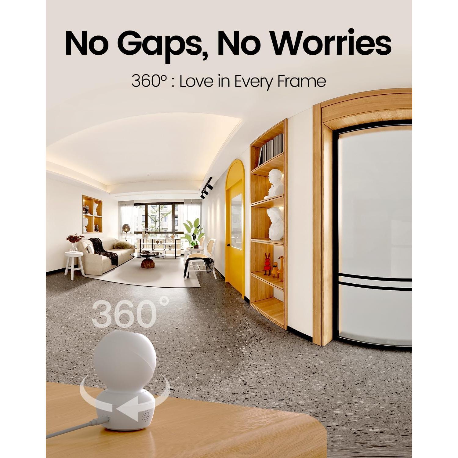 Cámara de Seguridad Interior VIMTAG 2.5K con Audio Bidireccional