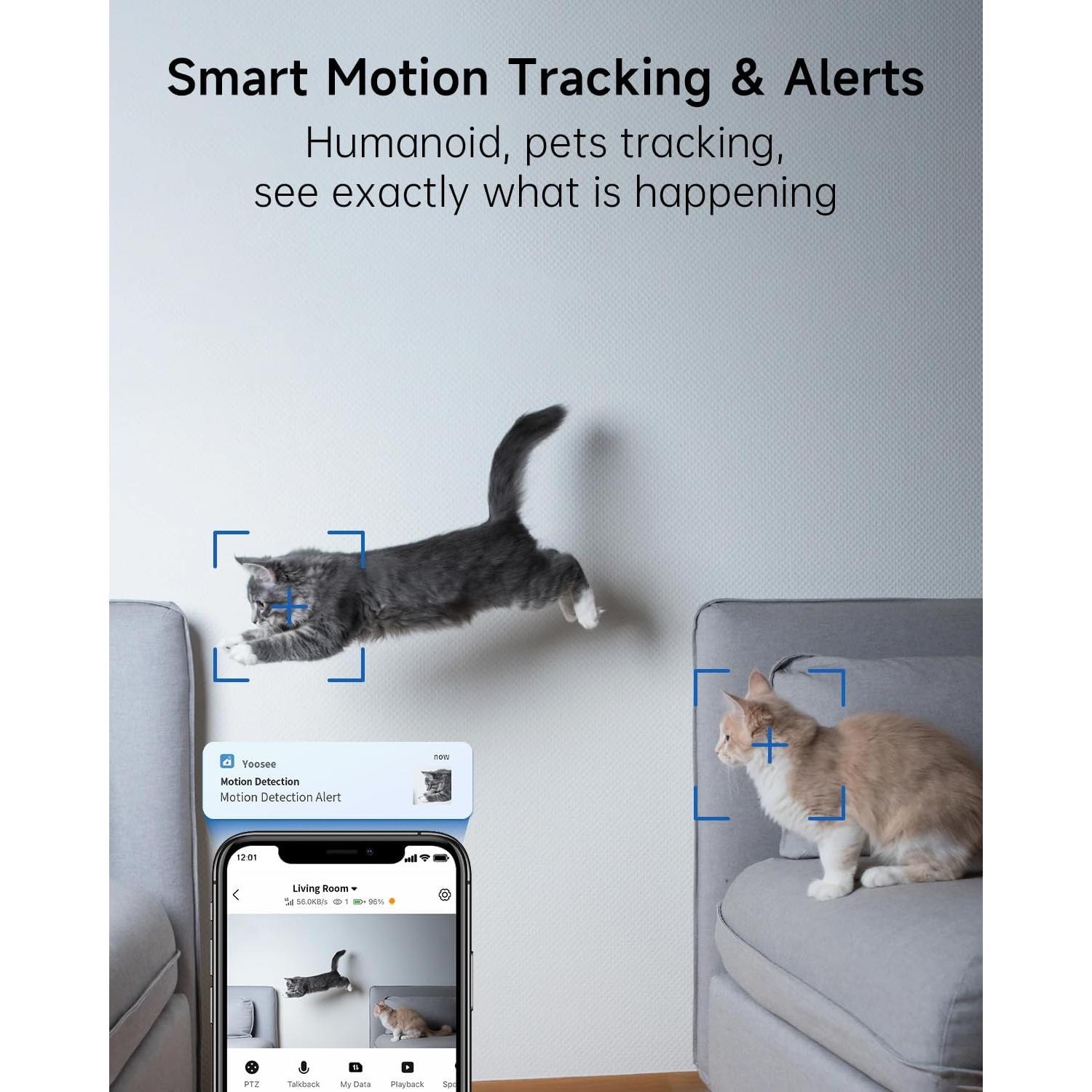 Cámara de Seguridad 2K Mysight CA63 con Pan/Tilt y AI