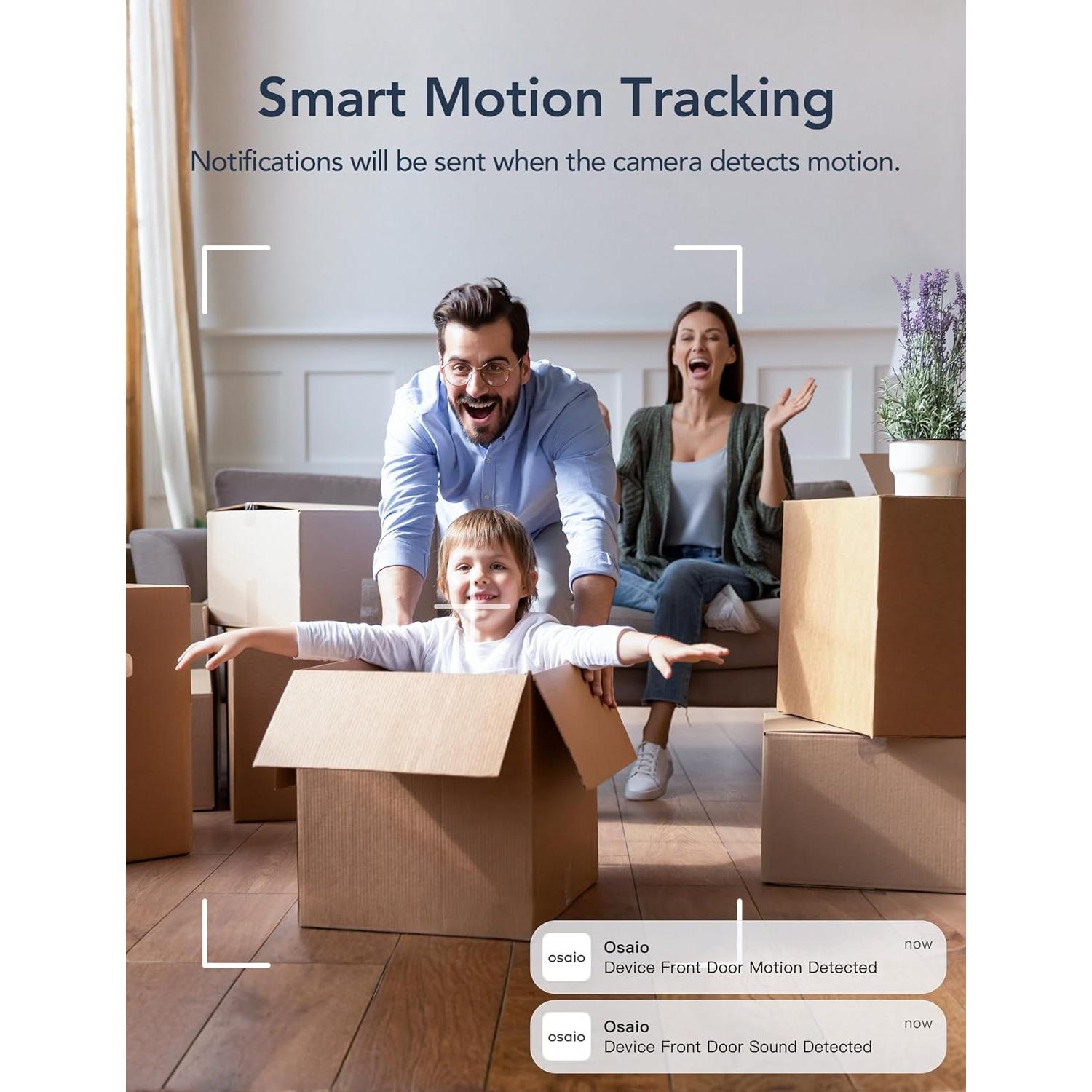 Cámara de Seguridad Interior GNCC 2K con Visión Nocturna