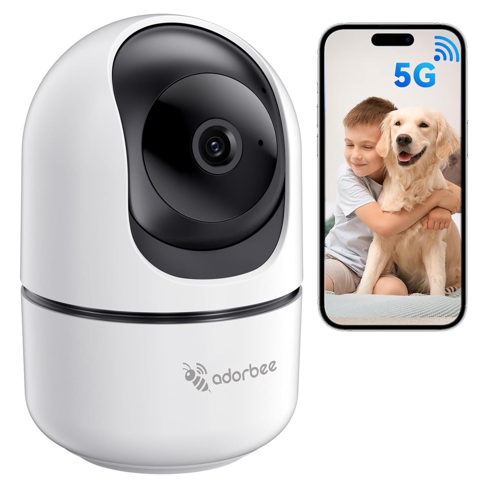 Cámara de Seguridad Interior Adorbee Q1 2K WiFi 360° con Audio
