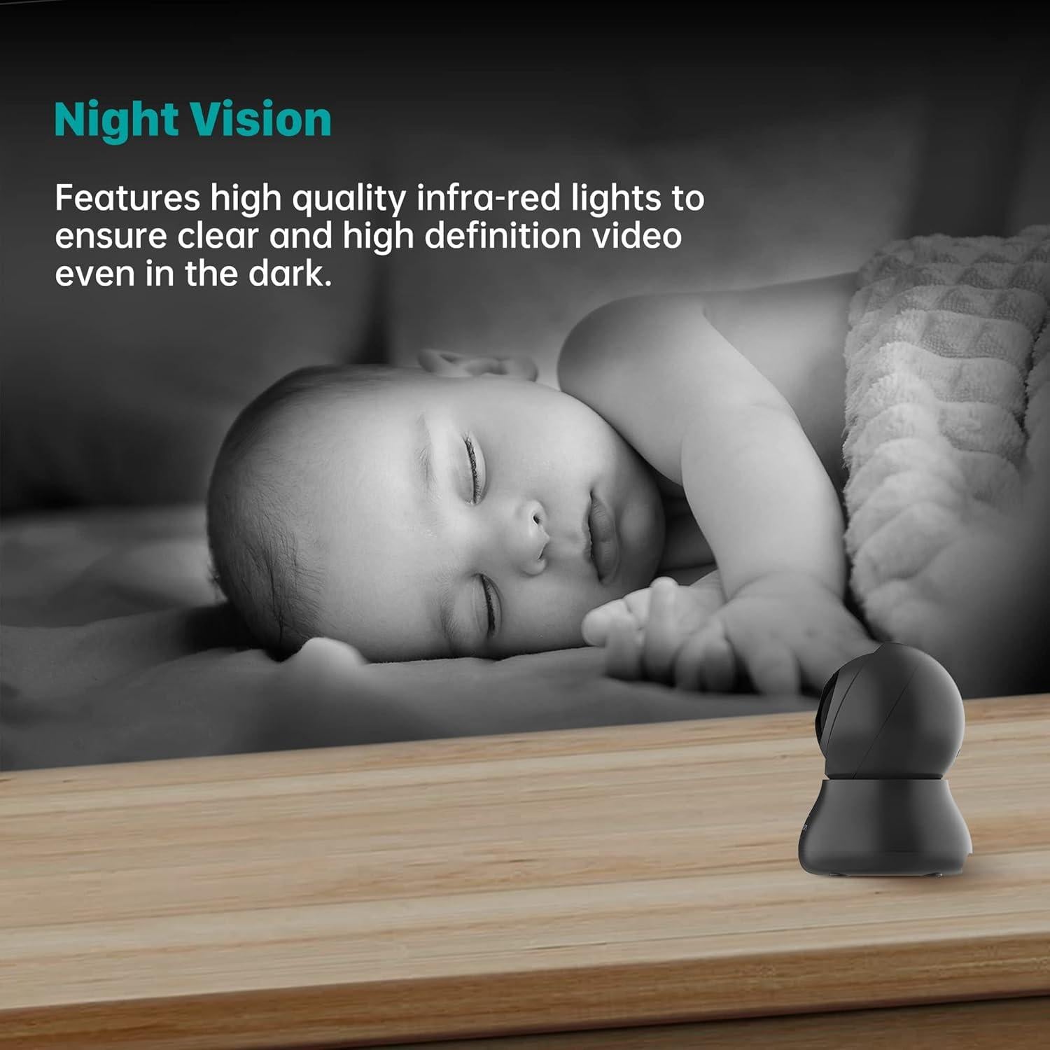 Cámaras de Seguridad Septekon 2K HD con Audio y Movimiento - 4 Paquete