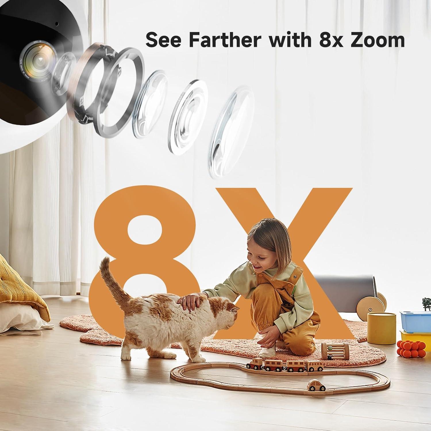 Cámara de Seguridad Interior JAIOT 2K con Visión Nocturna