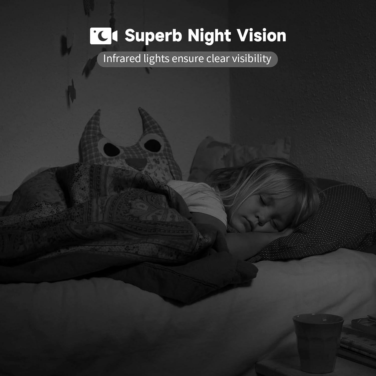 Cámara de Seguridad Interior JAIOT 2K con Visión Nocturna