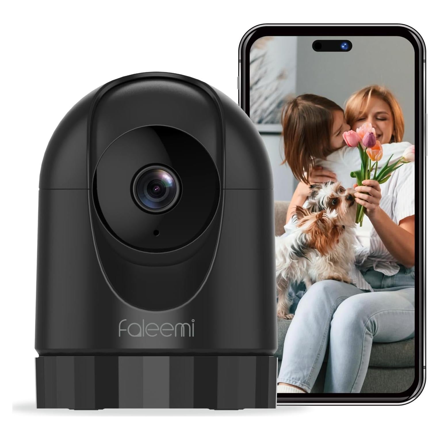 Cámara de Seguridad WiFi Faleemi FS3 2K Interior con Audio