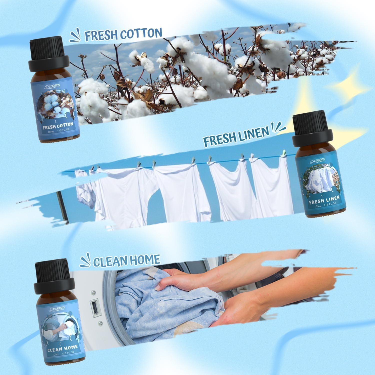 Conjunto de Aceites Esenciales Salubrito 6x10ml Aromas Frescos