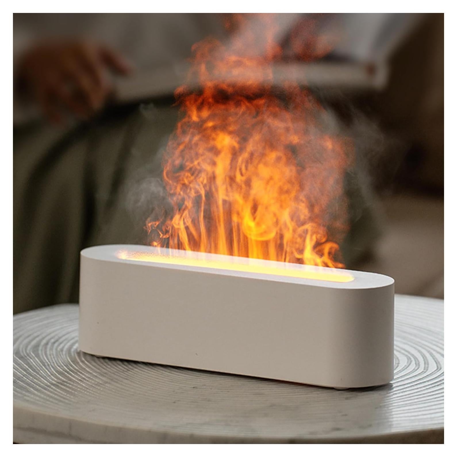 Difusor de Aceite Esencial Yaledi 150ml Chimenea Blanco